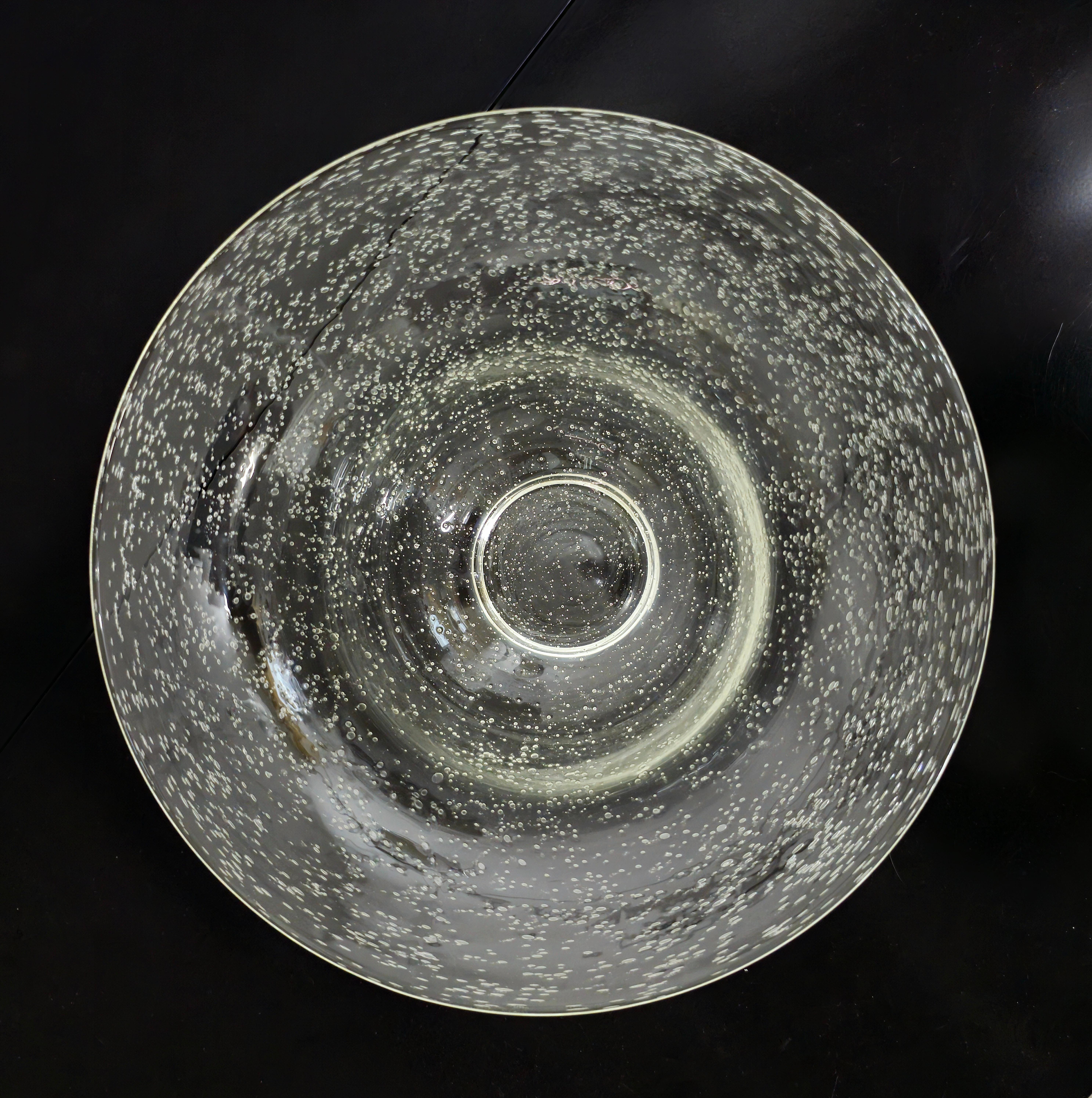 Murano Glass Bubble Vase Mid-Century Italy 1960s For Sale 1
