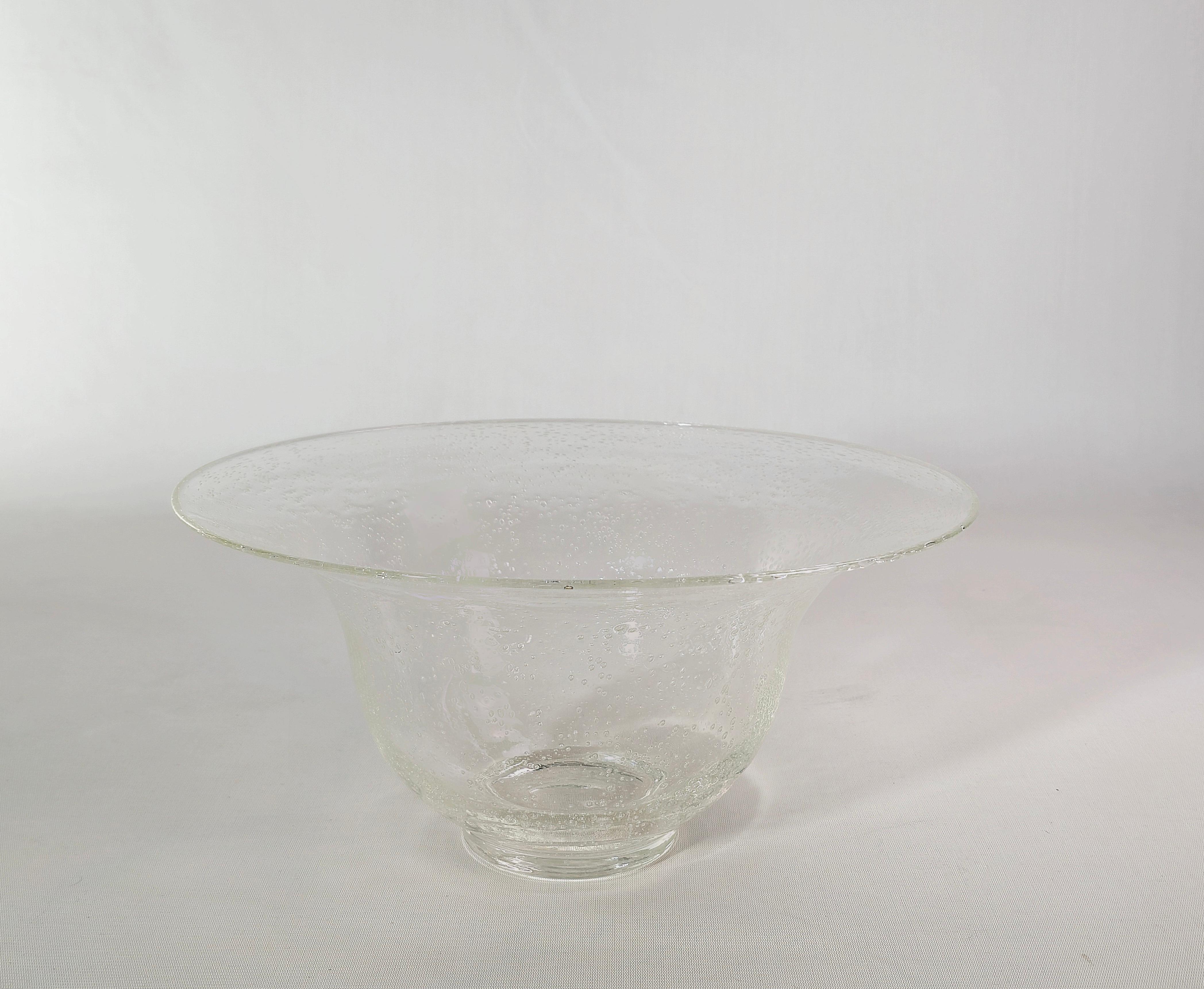 Murano Glass Bubble Vase Mid-Century Italy 1960s For Sale 3