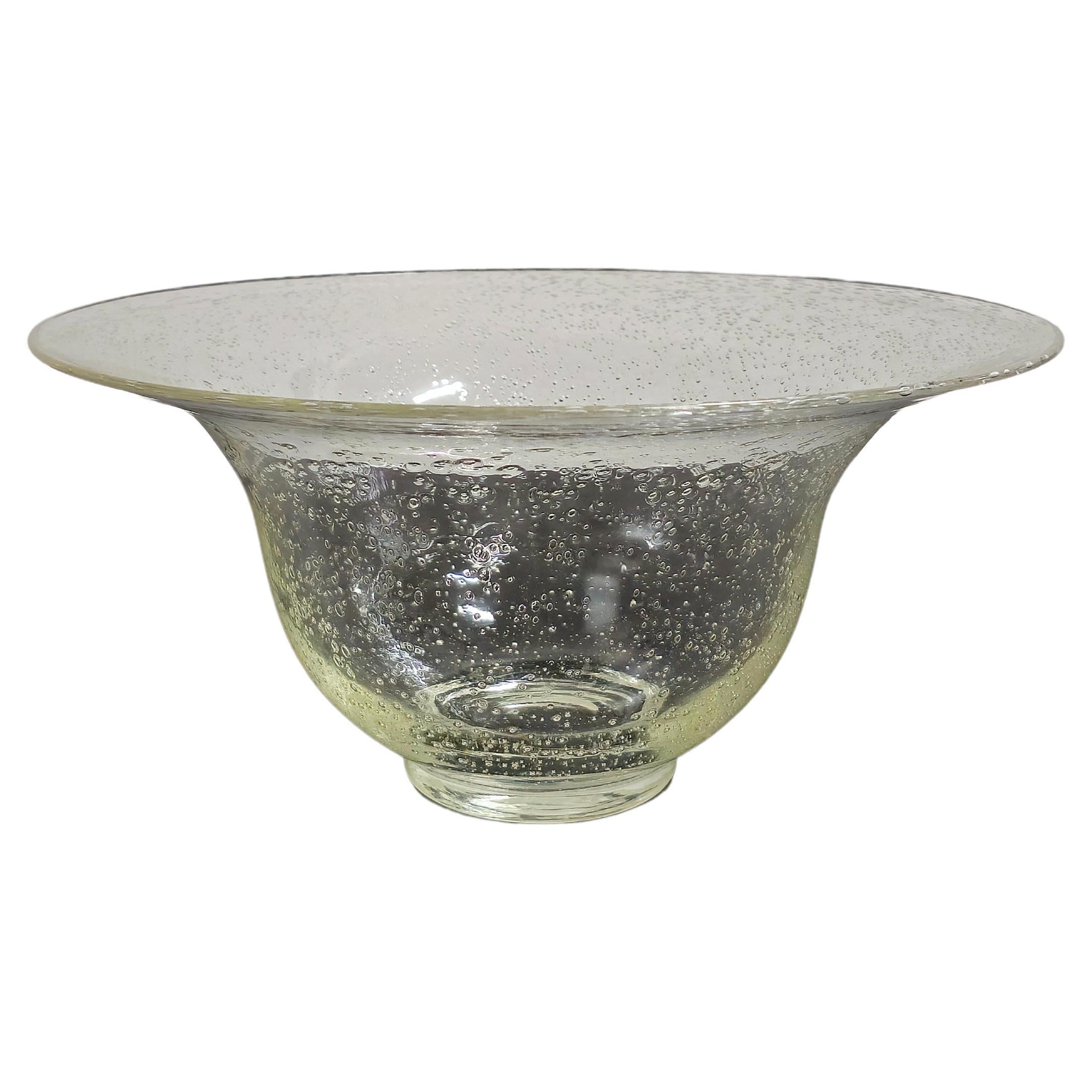 Murano Glas Blasenvase Mitte des Jahrhunderts Italien 1960er Jahre