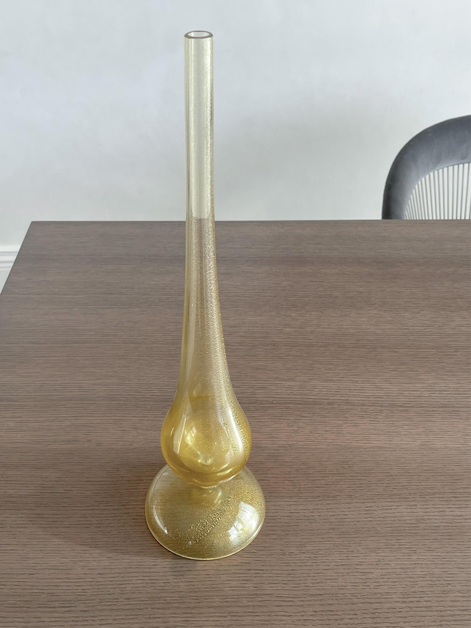 Jarrón capullo de cristal de Murano de Seguso Vetri d'Arte para Donghia, firmado y fechado en 1999 Barroco en venta