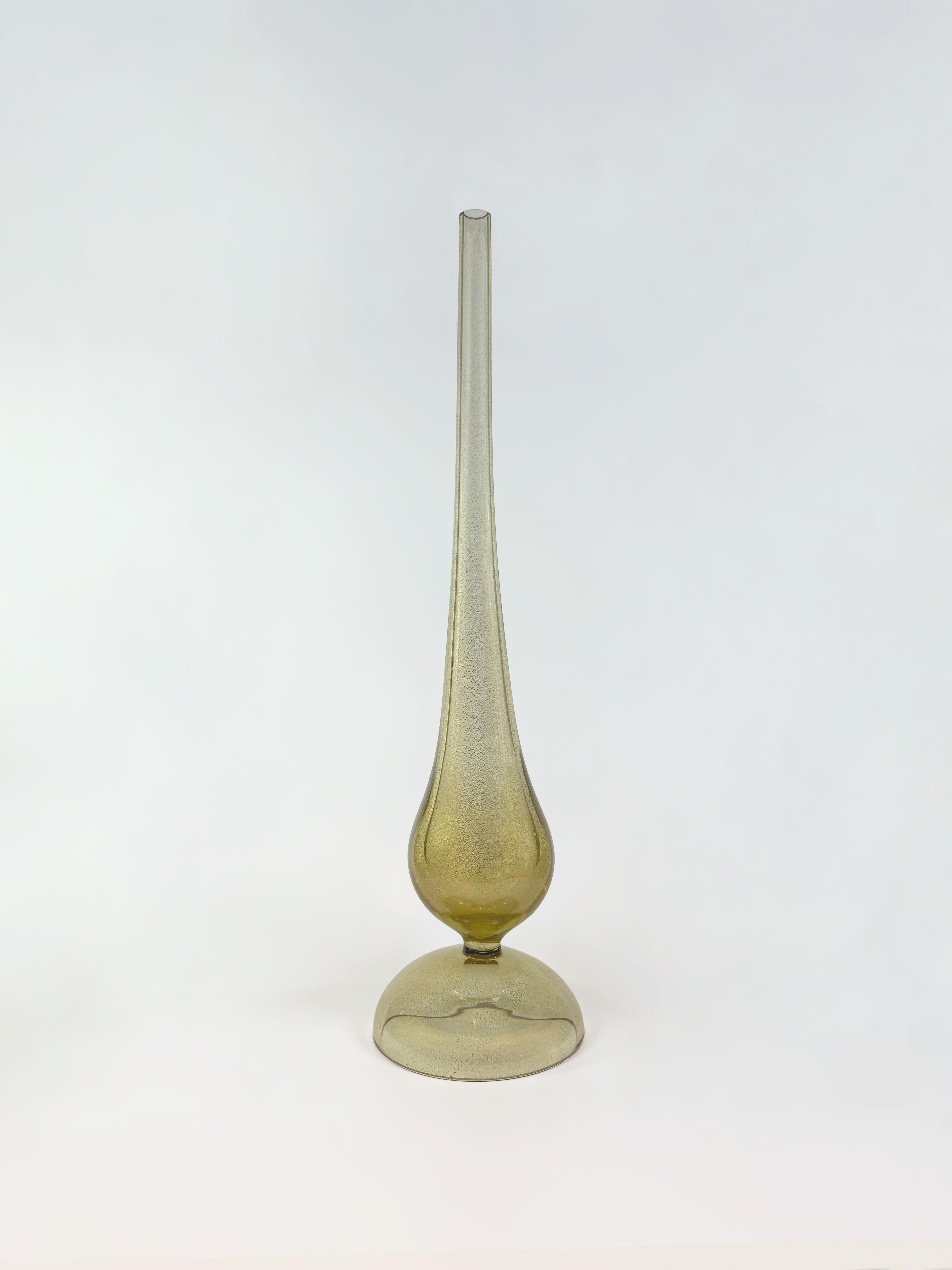 Jarrón capullo de cristal de Murano de Seguso Vetri d'Arte para Donghia, firmado y fechado en 1999 Italiano en venta