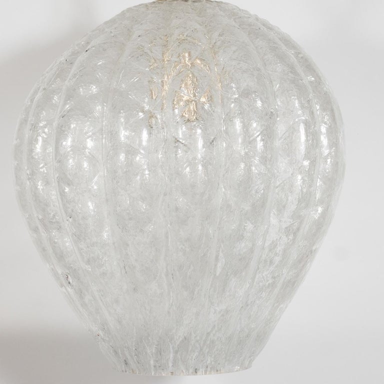 Murano Glass Bulb Form Pendant Fixture For Sale at 1stDibs
