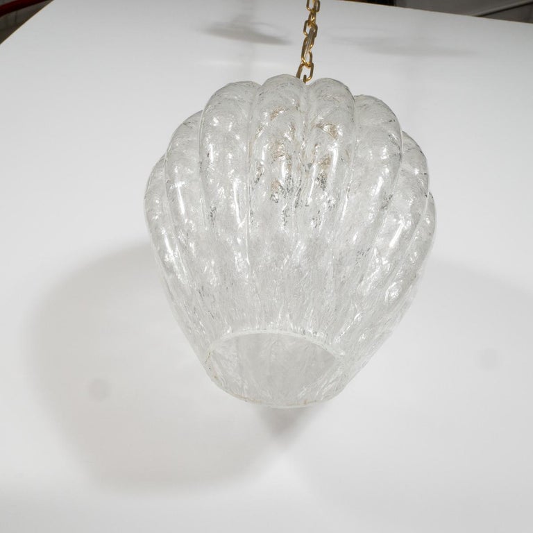 Murano Glass Bulb Form Pendant Fixture For Sale at 1stDibs