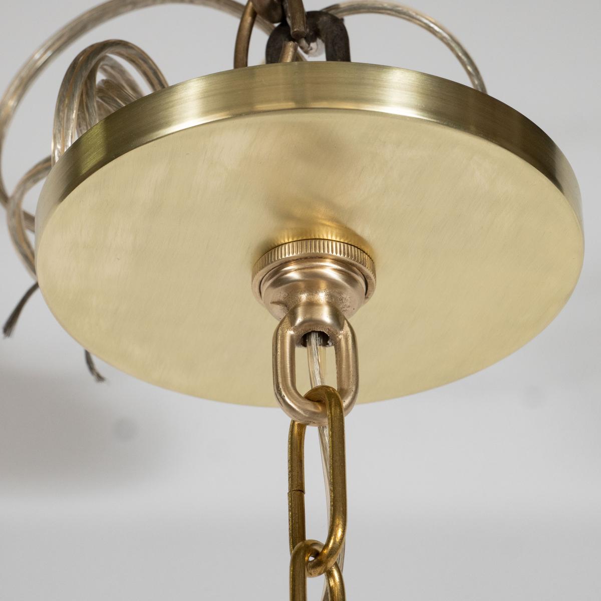 Murano Glass Bulb Form Pendant Fixture For Sale 2