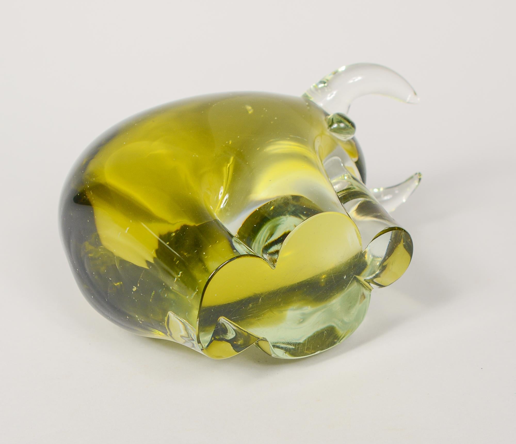Murano Glass Bull by Luciano Gaspari for Salviati 1