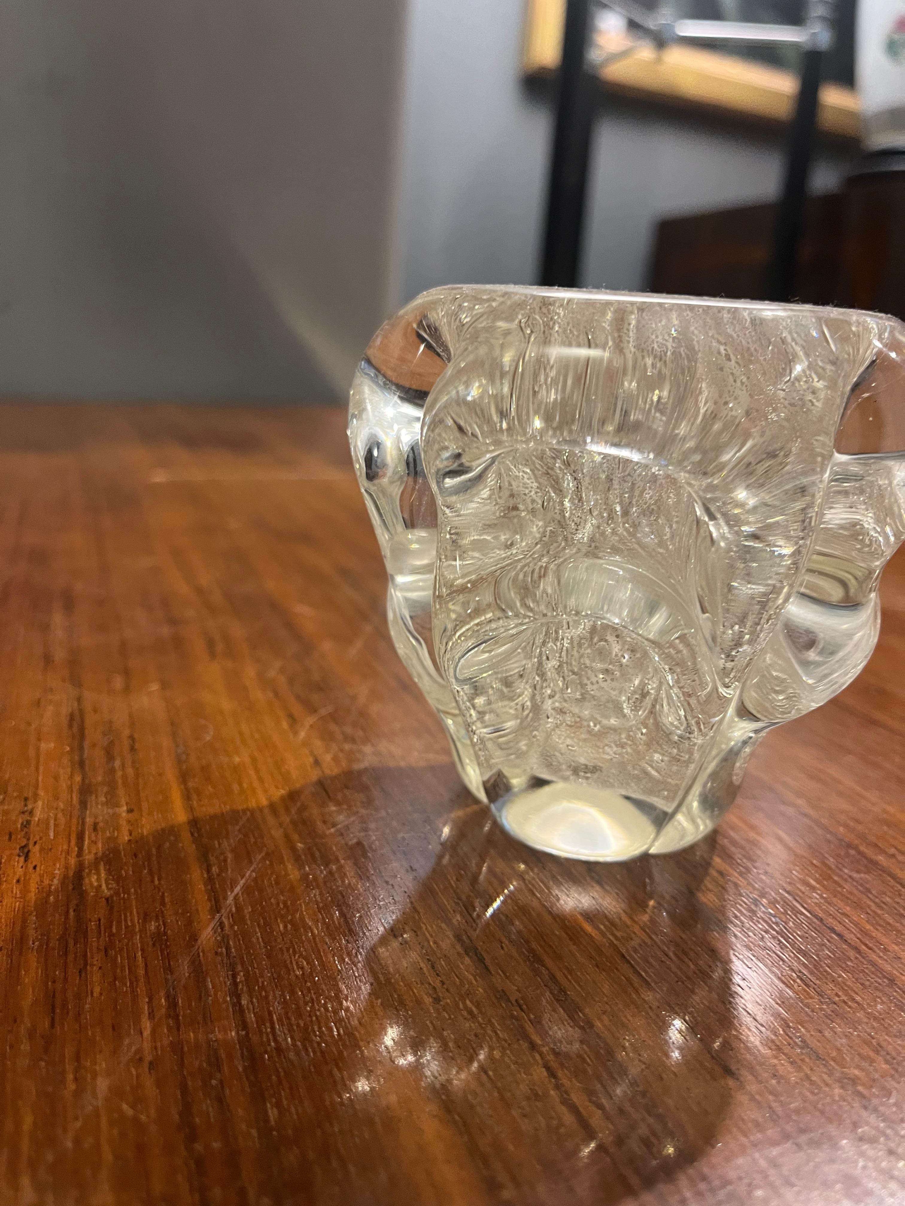 Murano glass bullicante vase by Ercole Barovier from the 1920s. In condizioni buone in vendita a Catania, IT
