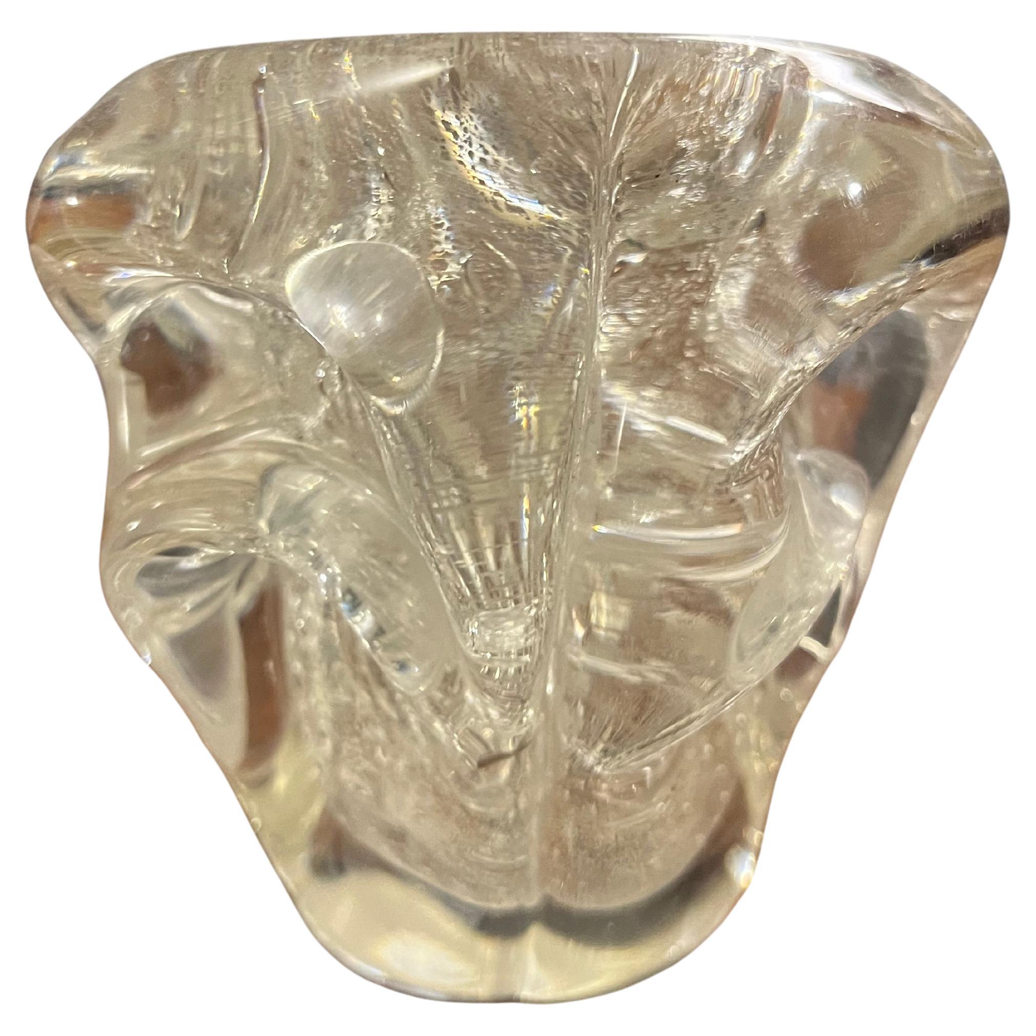 Murano glass bullicante vase by Ercole Barovier from the 1920s.