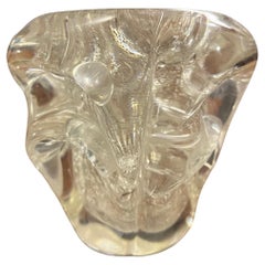 Antique Murano glass bullicante vase by Ercole Barovier from the 1920s.