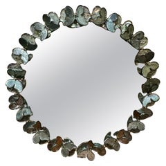 Murano Glass Butterfly Mirror in Fontana Green