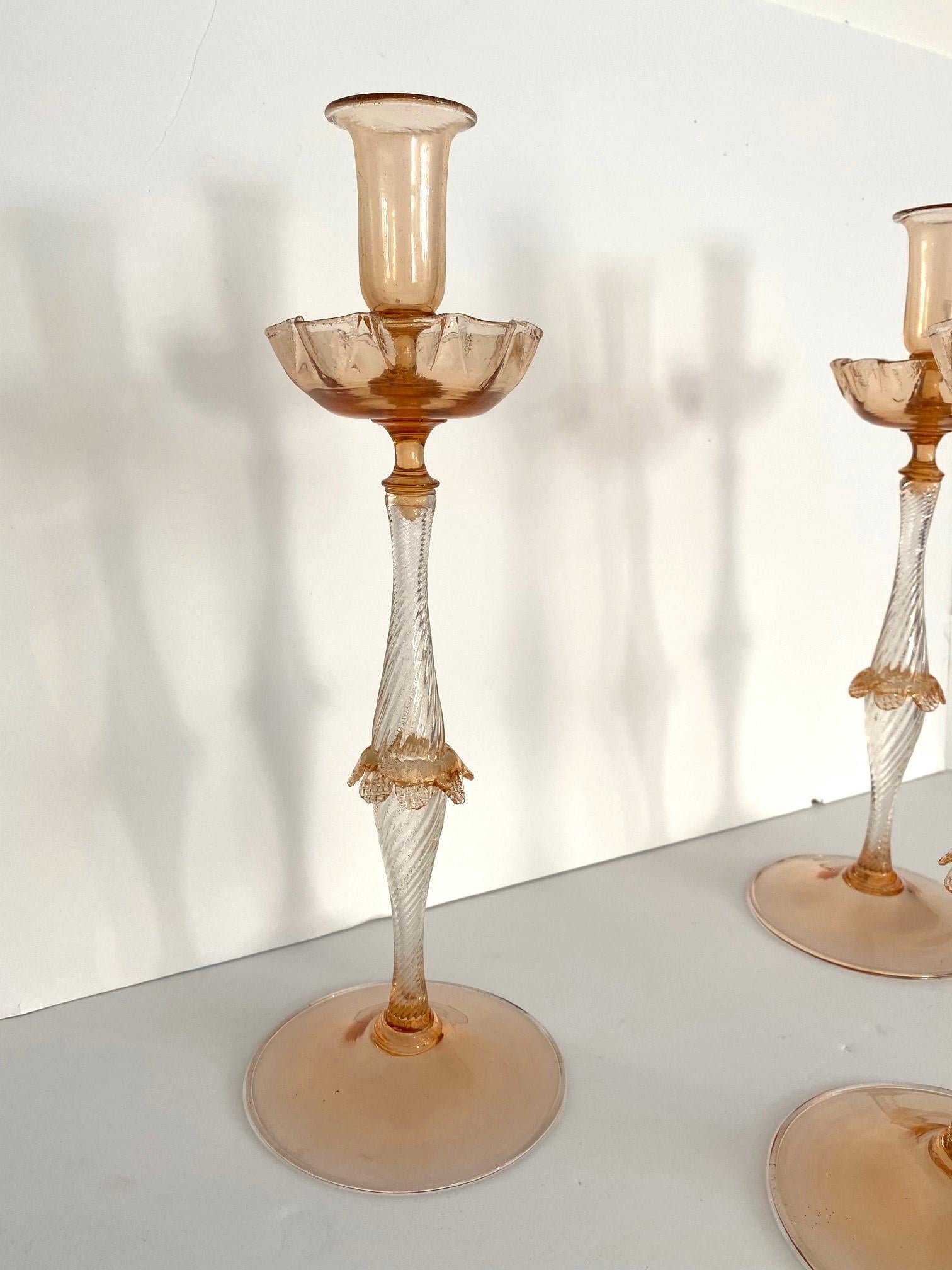 Chandeliers en verre de Murano, lot de 3 Excellent état - En vente à Pomona, CA