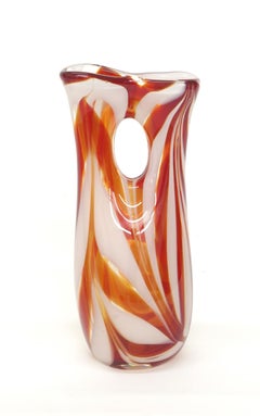 Murano Glass Candy Stripe Vase