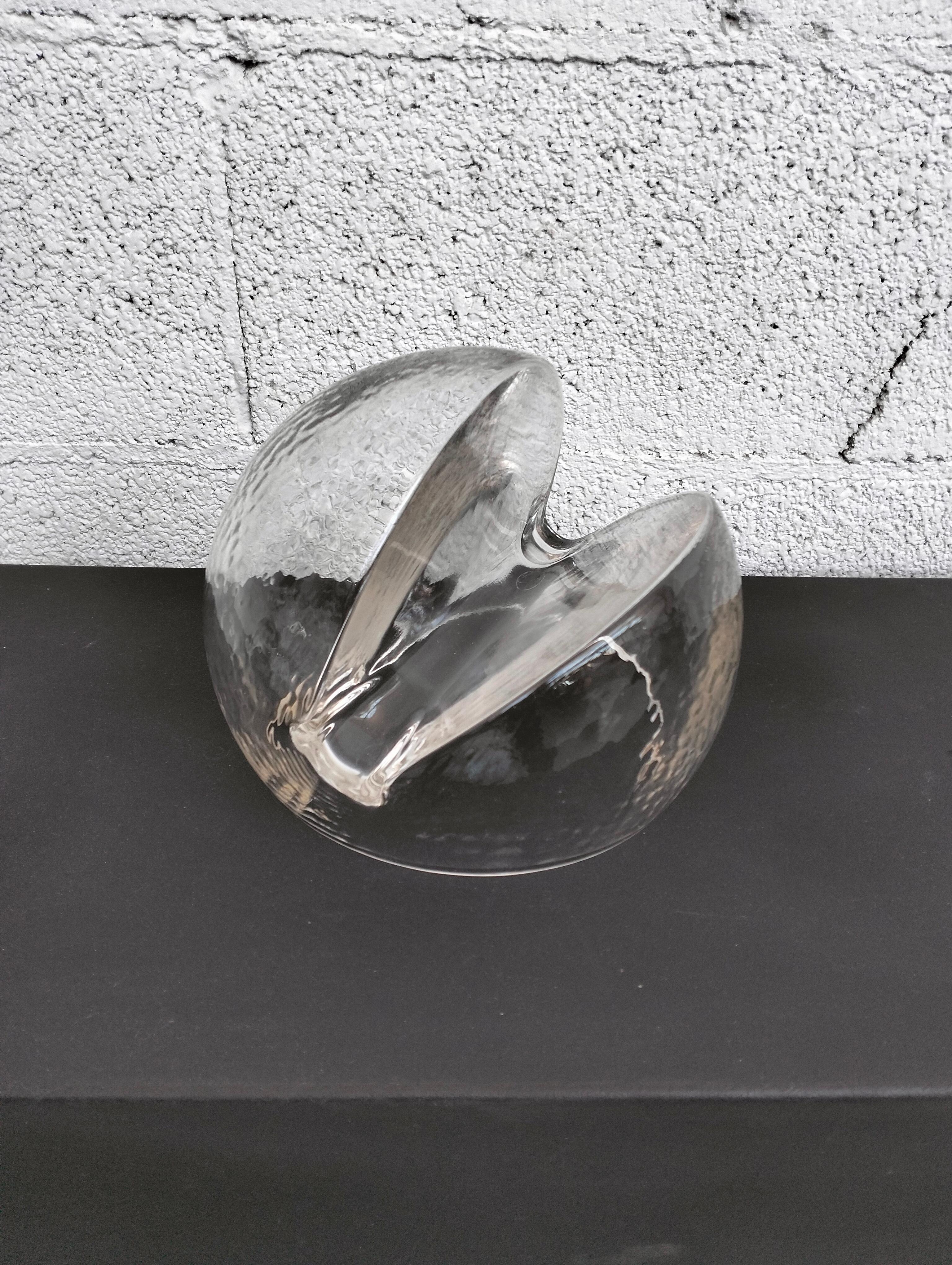 Murano glass card holder by Toni Zuccheri for Veart 70s in vendita 3