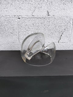 Murano glass card holder by Toni Zuccheri for Veart 70s