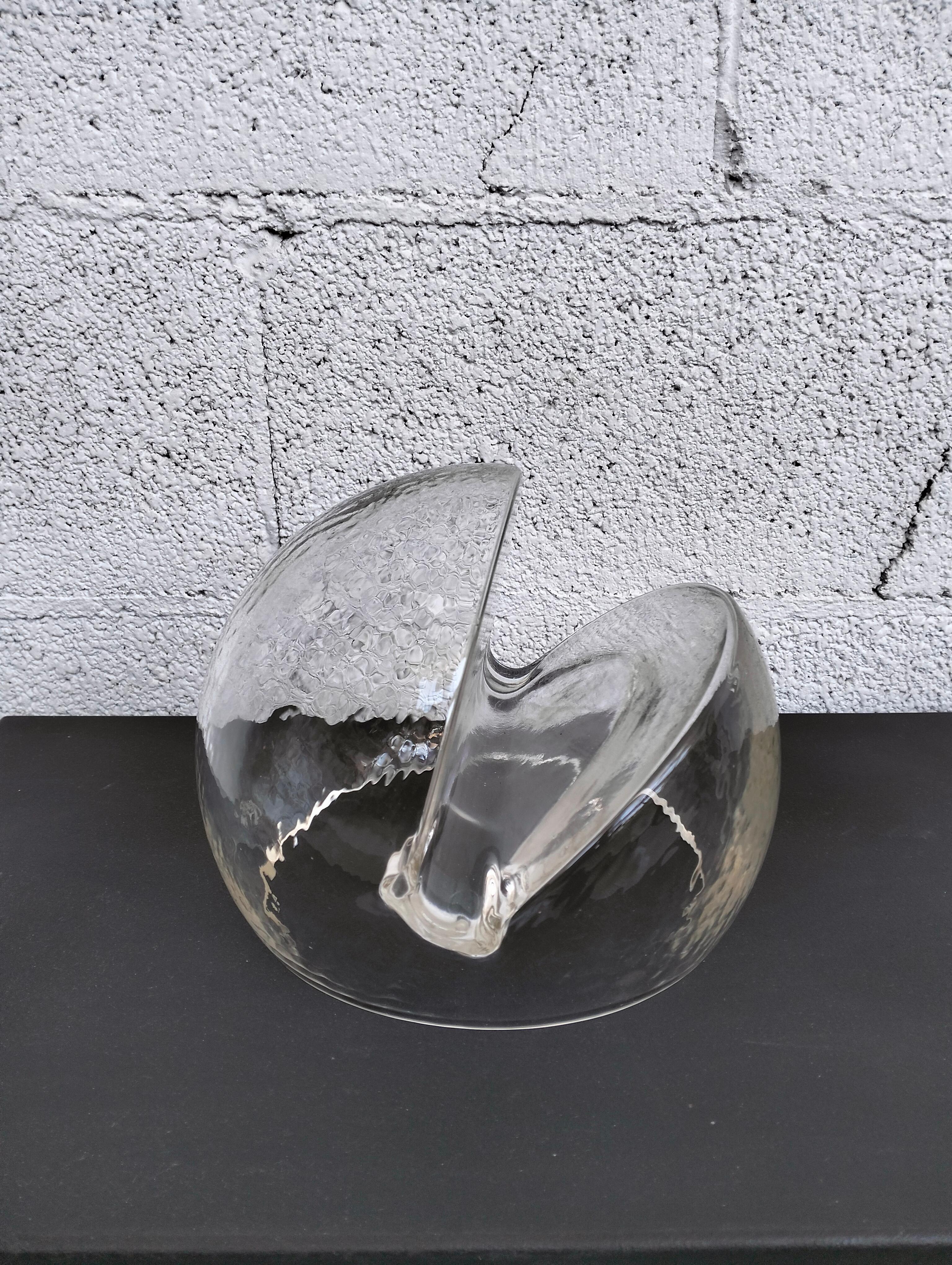 Murano glass card holder by Toni Zuccheri for Veart 70s In condizioni buone in vendita a Padova, IT