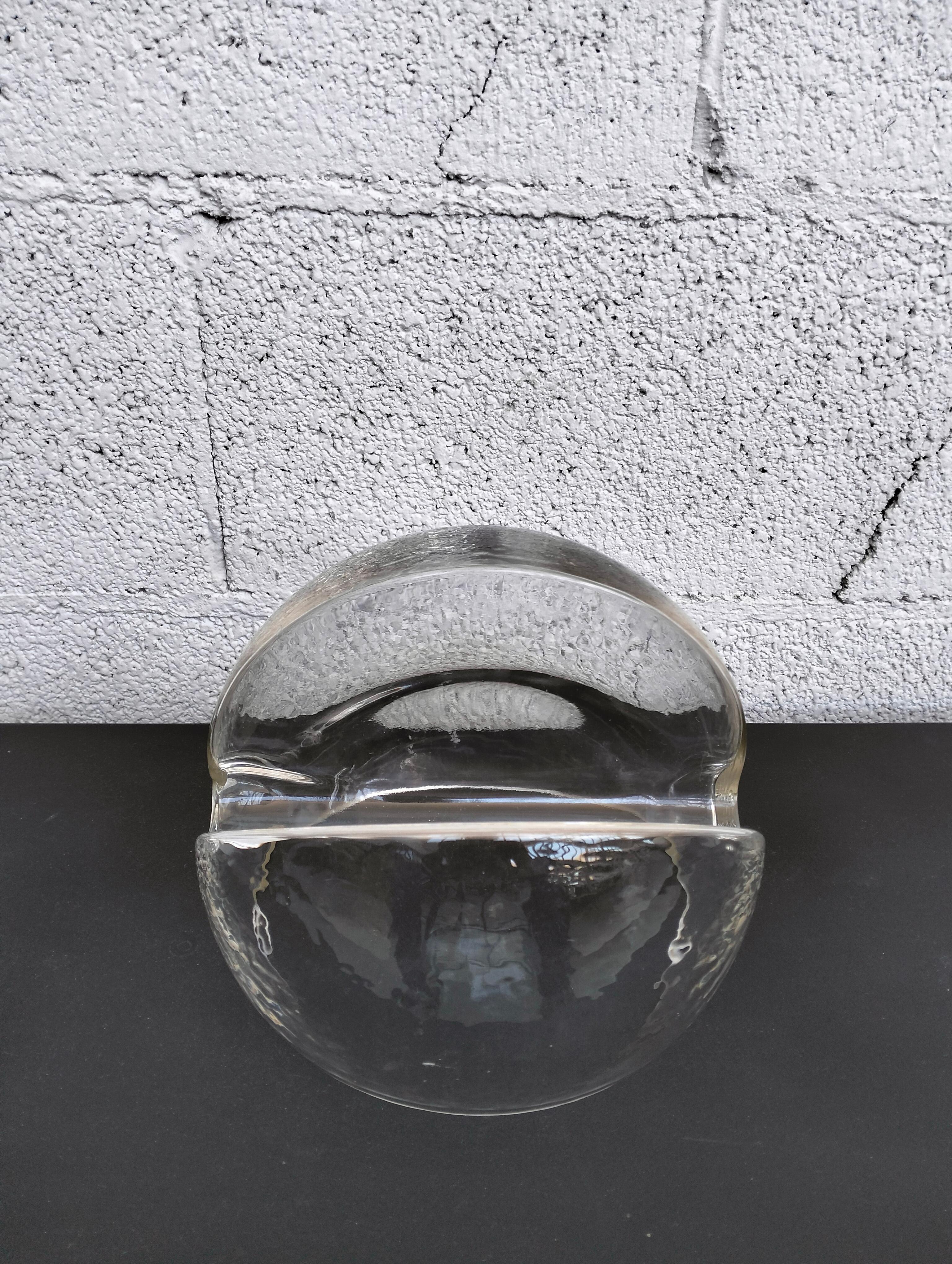 Vetro di Murano Murano glass card holder by Toni Zuccheri for Veart 70s in vendita