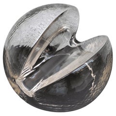 Murano glass card holder by Toni Zuccheri for Veart 70s