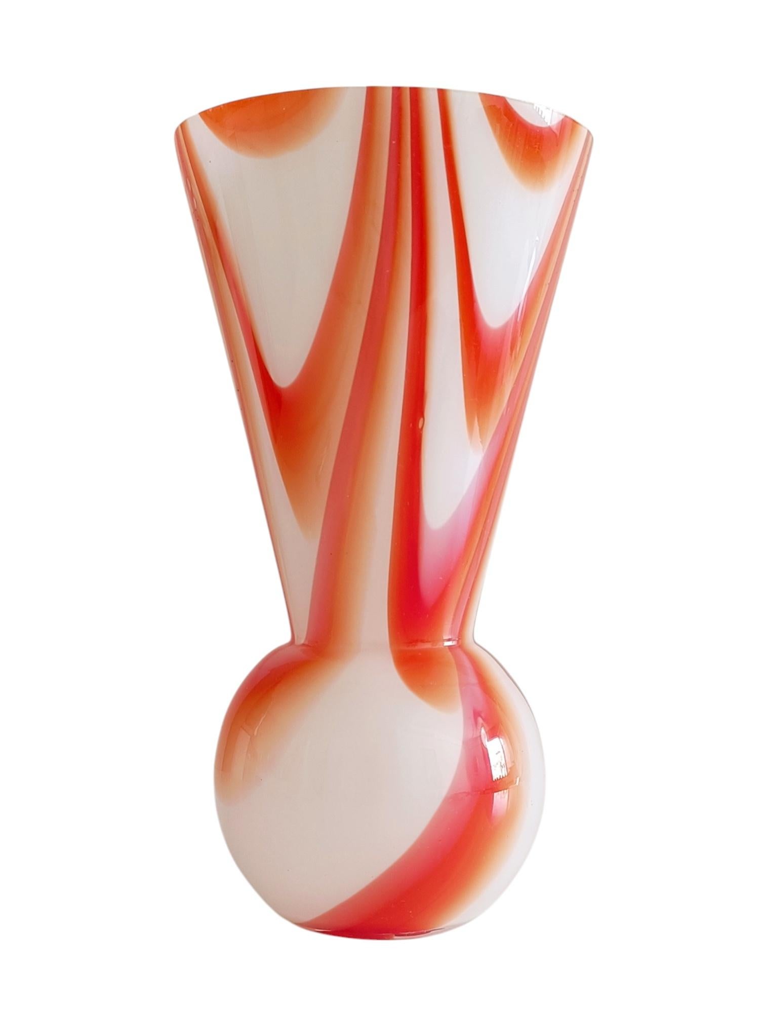 Murano Glass Carlo Moretti Marbled Decor Vase, Italy, 1960s For Sale 6