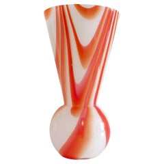 Murano Glass Carlo Moretti Marbled Decor Vase, Italy, 1960s