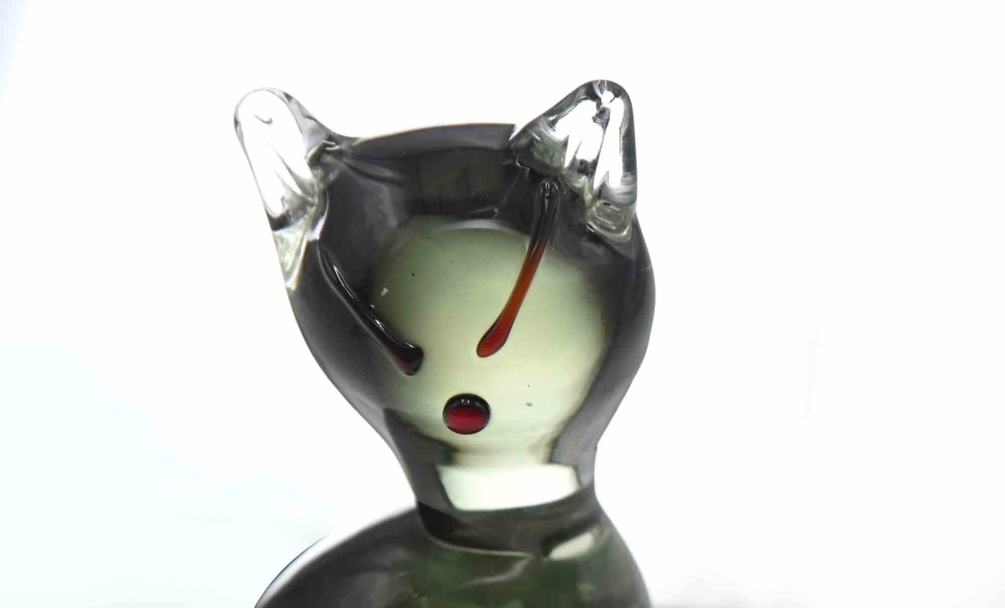 Murano Glass Cat  is a decorative object realized by  Carlo Moretti  in the  1980s.

Beautiful handmade with vitreous paste decorations.