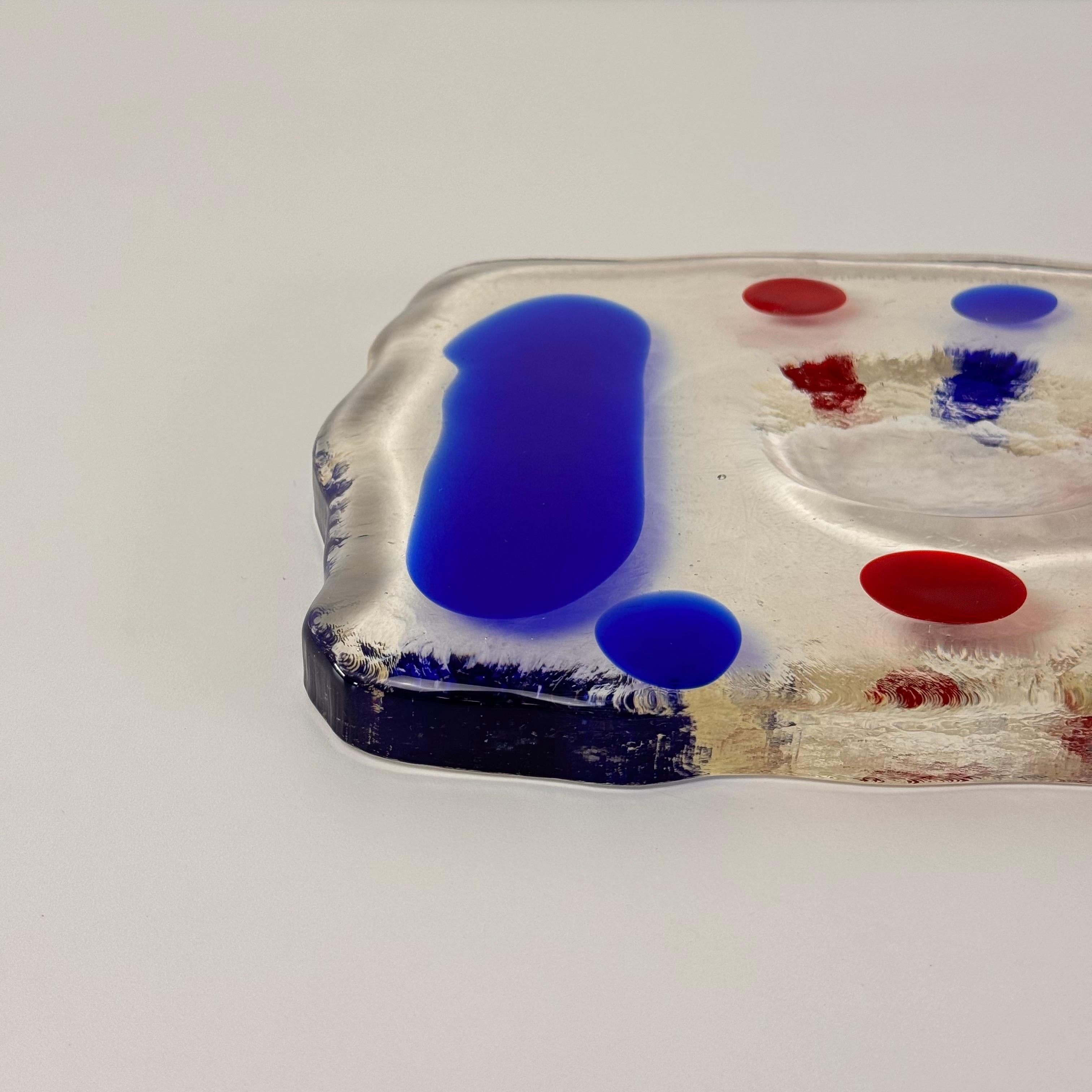 Catchall de cristal de Murano de Luigi Serafini para Memphis Extra, años 80 en venta 4