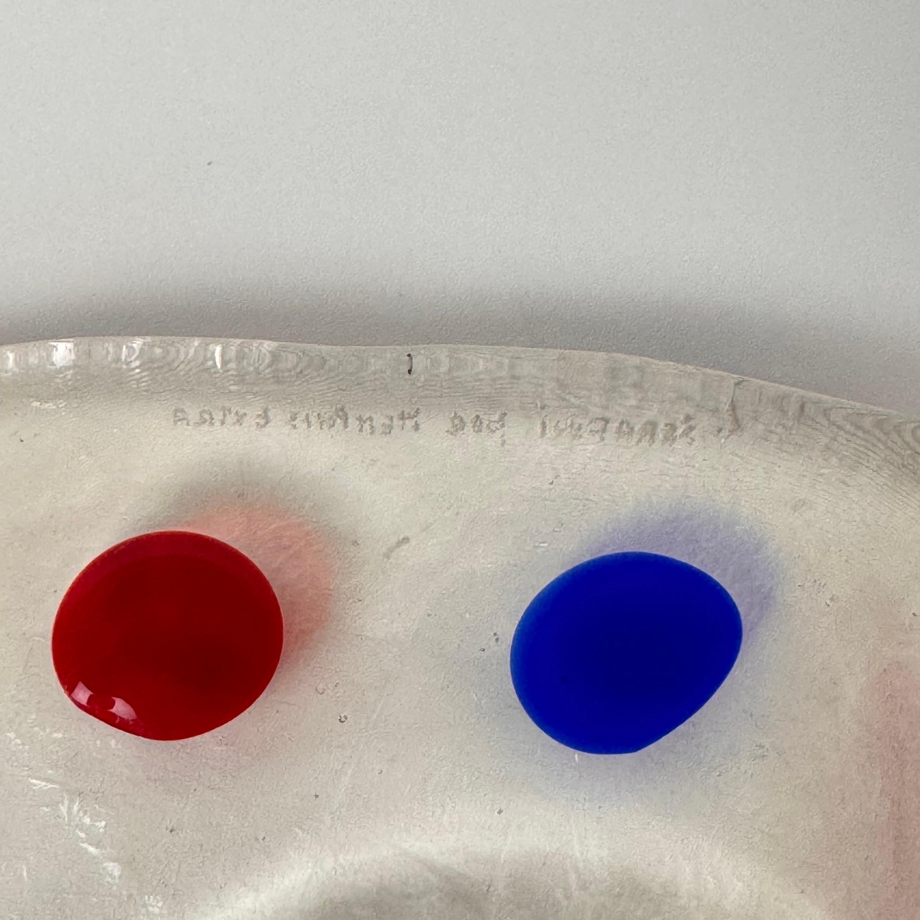 Catchall de cristal de Murano de Luigi Serafini para Memphis Extra, años 80 en Excelente estado para la venta en Bagnolo Mella, Brescia