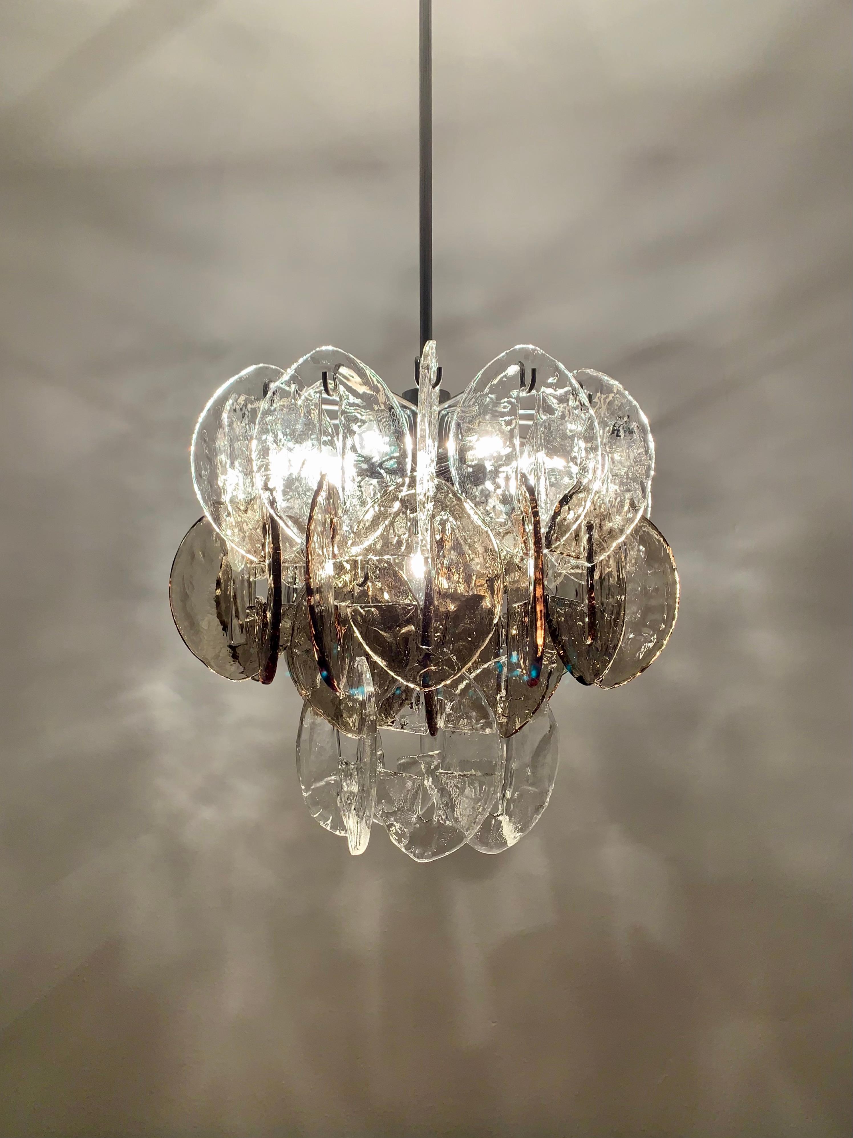 Murano Glass Ceiling Chandelier by Carlo Nason for Kalmar For Sale 2