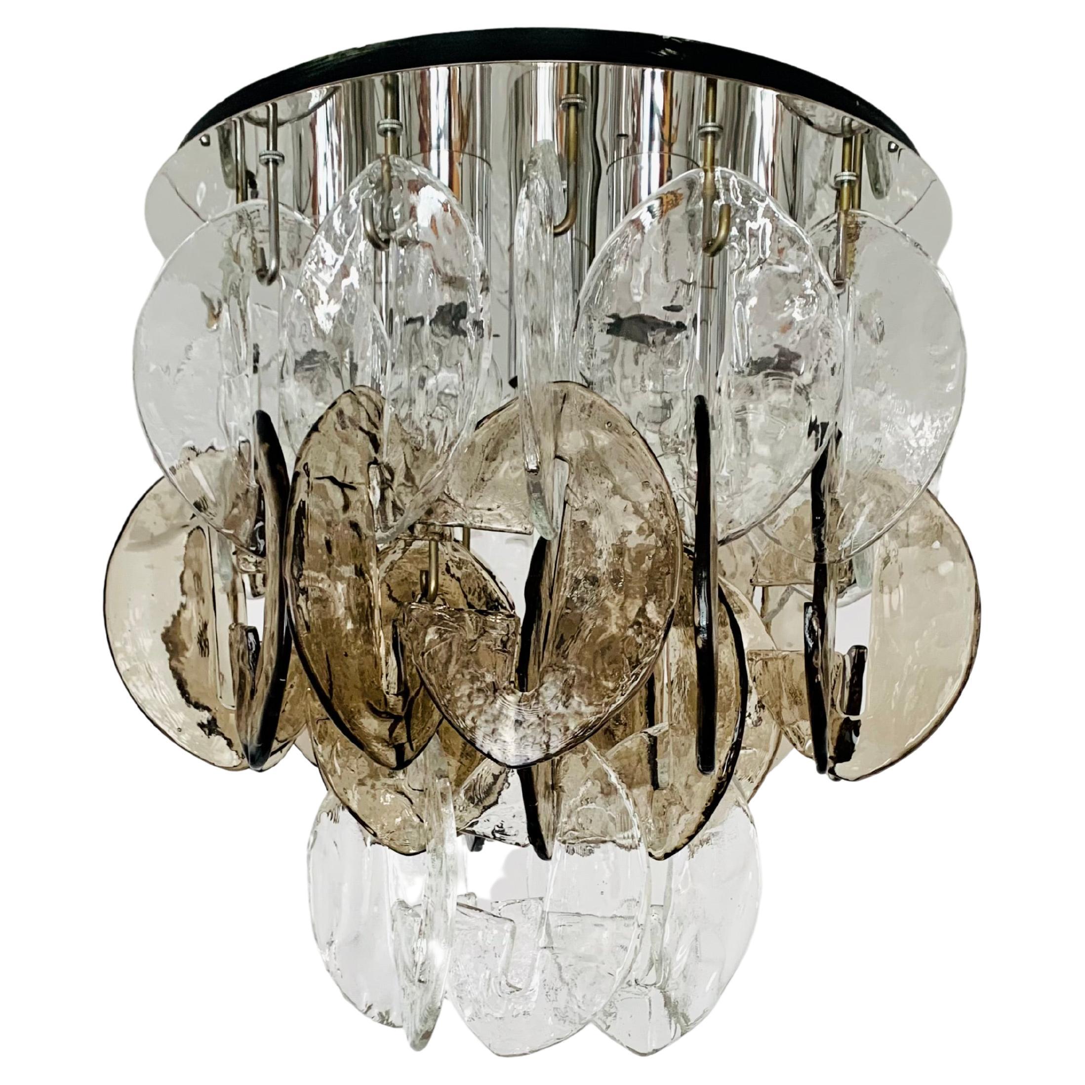 Murano Glass Ceiling Chandelier by Carlo Nason for Kalmar For Sale