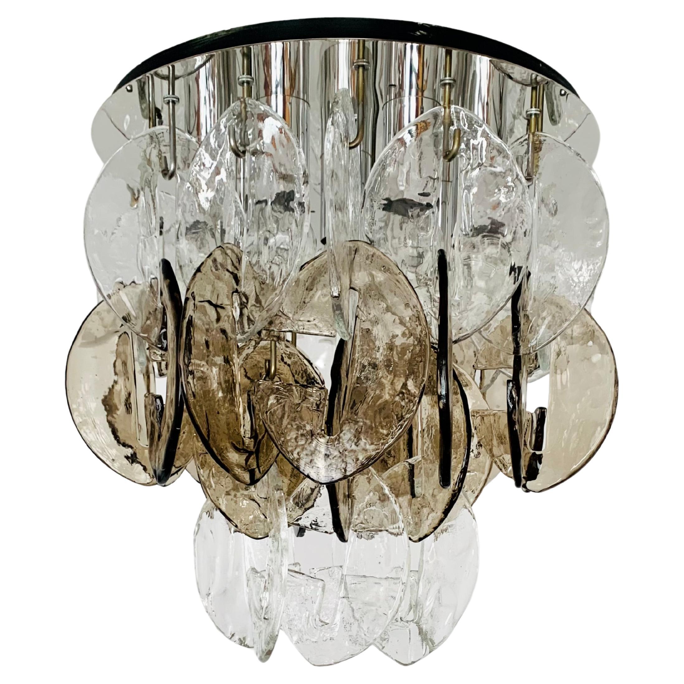 Murano Glass Ceiling Chandelier by Carlo Nason for Kalmar For Sale