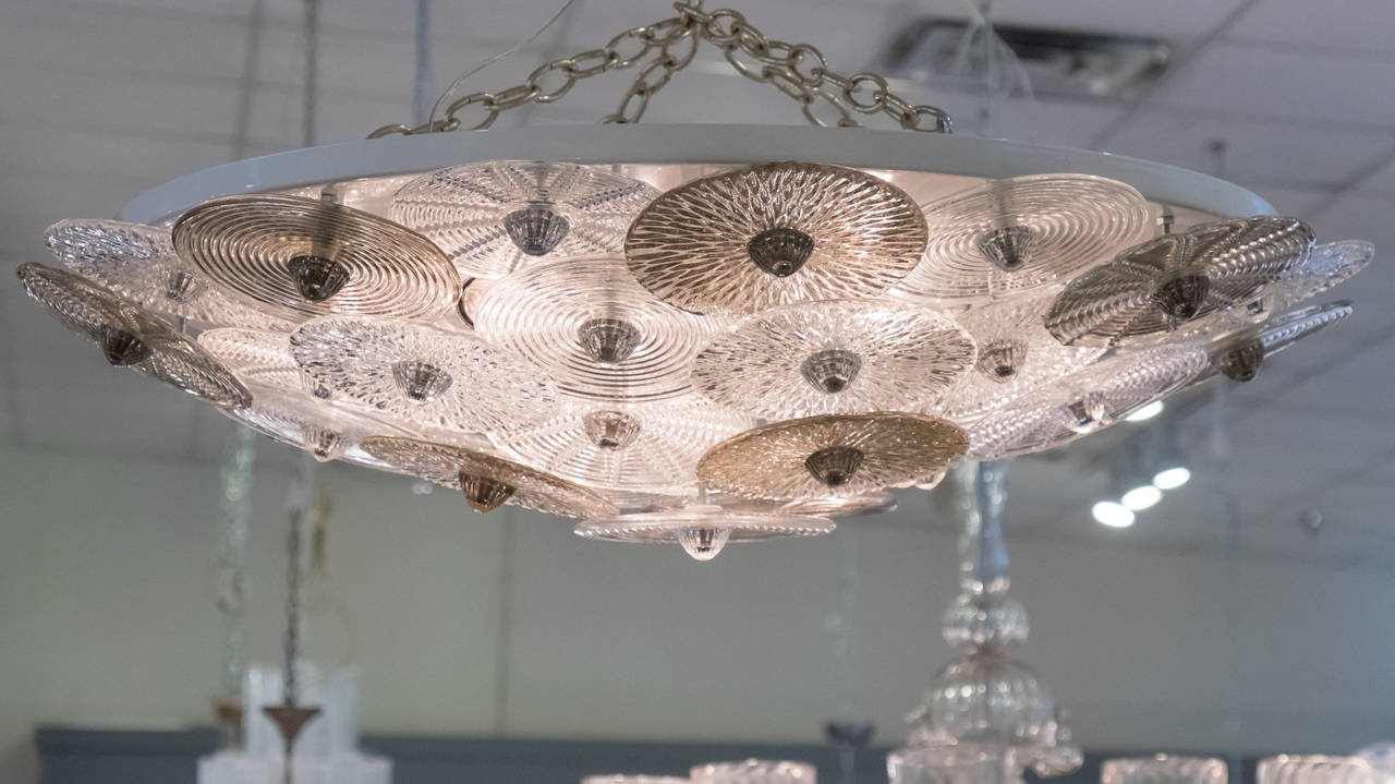 Plafón de cristal de Murano a la manera de Carlo Nason Italiano en venta