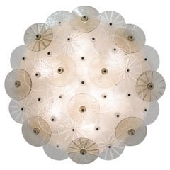 Plafón de cristal de Murano a la manera de Carlo Nason