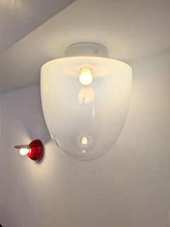 Murano Glass Ceiling Flush Mount, Model Ebe by Giusto Toso, Leucos, 1972, Italy