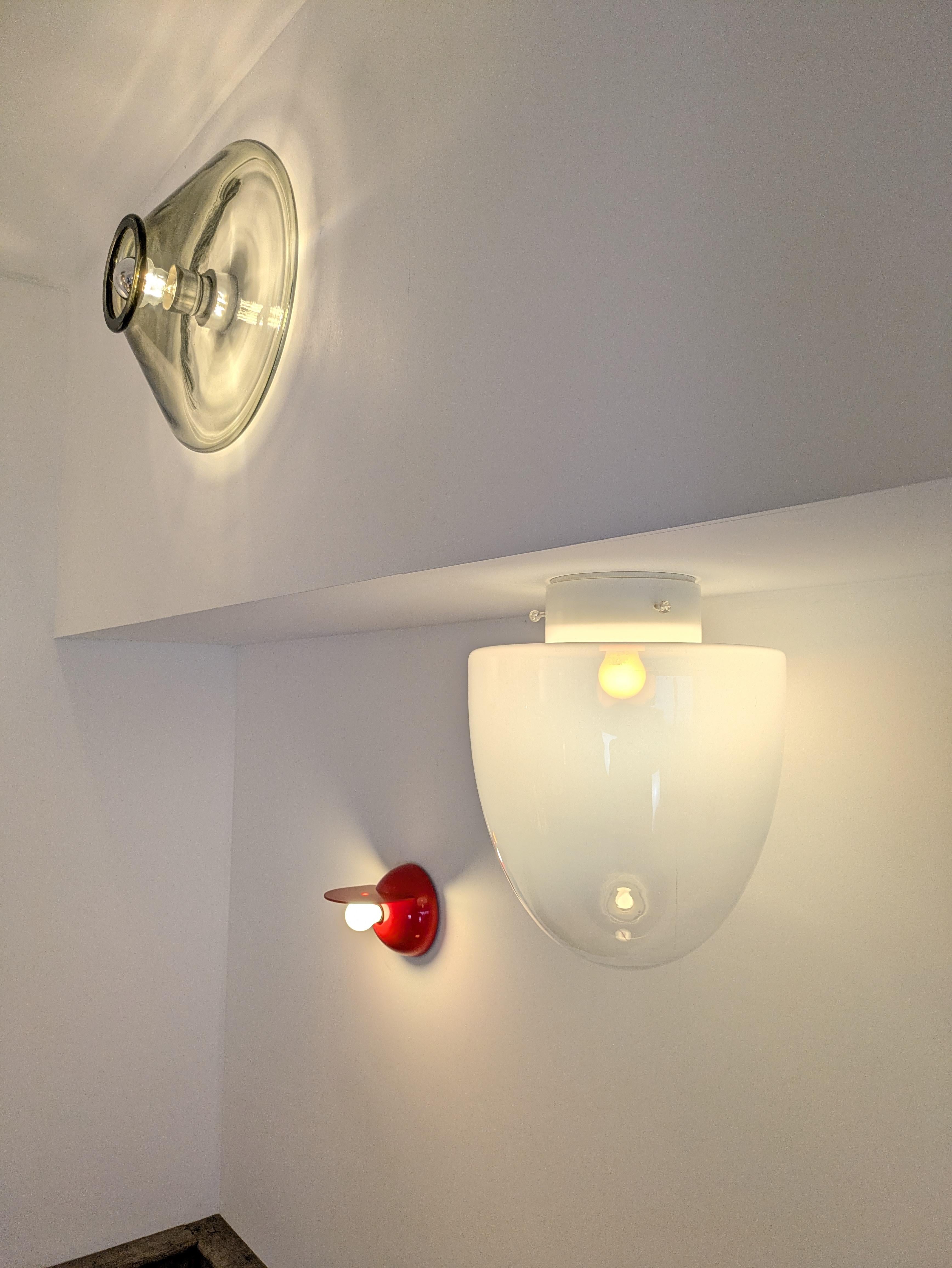 Murano-Glas-Deckenspiegel, Modell Ebe von Giusto Toso, Leucos, 1972, Italien (Italienisch) im Angebot