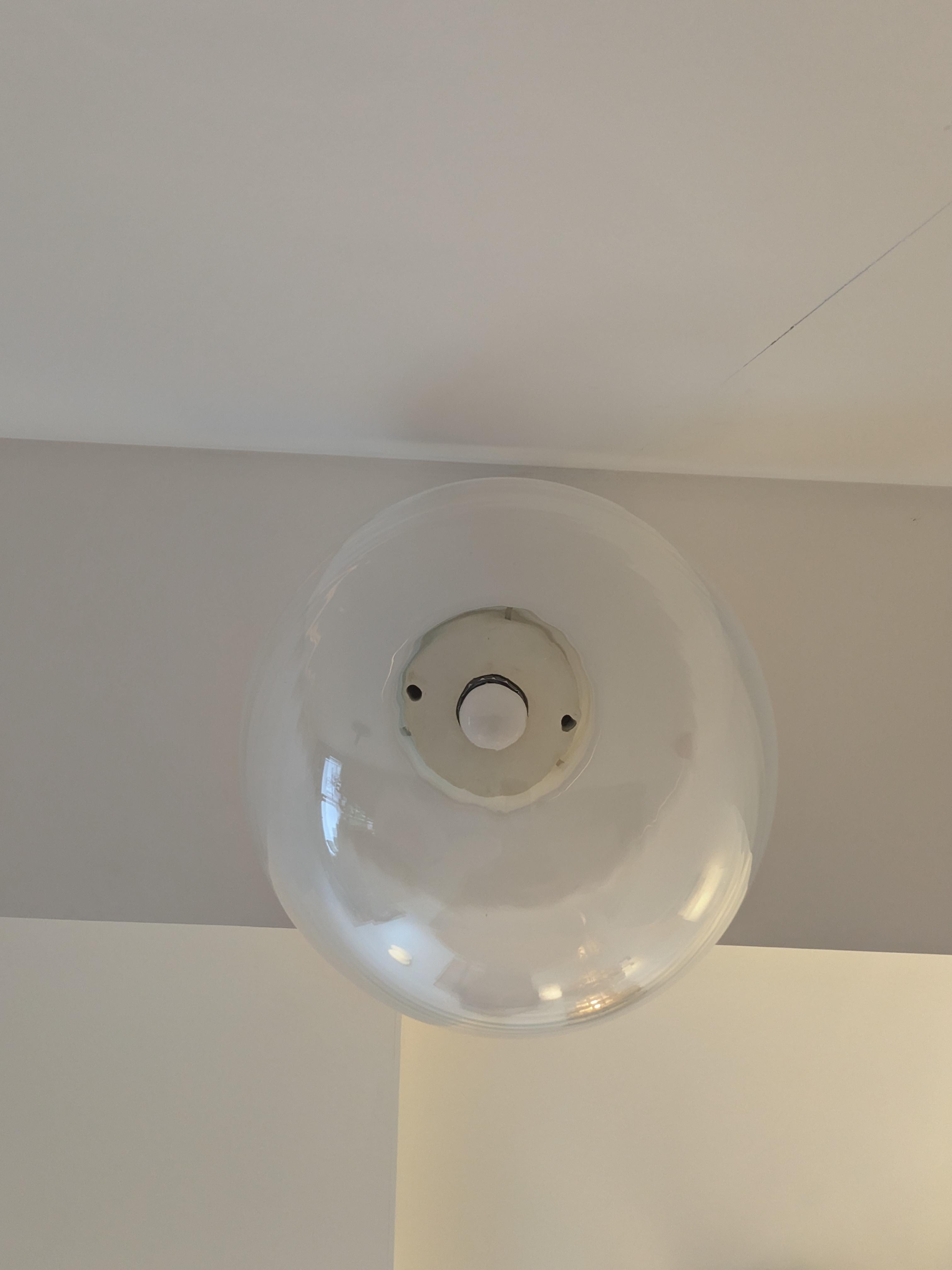 Murano-Glas-Deckenspiegel, Modell Ebe von Giusto Toso, Leucos, 1972, Italien (Ende des 20. Jahrhunderts) im Angebot