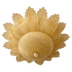 Murano Glass Ceiling Lamp 6-Lights Barovier & Toso 1980s