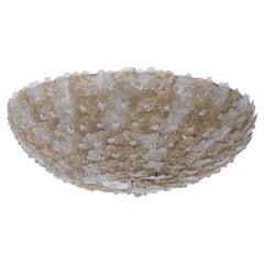 Murano Glass Ceiling Lamp Attr. to Flavio Poli for Seguso, 1950s