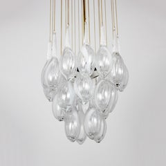 Lámpara de techo de cristal de Murano - Carlos Nason - a Mazzega - c. 1970