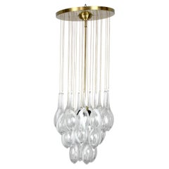 Murano glass ceiling lamp - Carlos Nason - to Mazzega - c. 1970