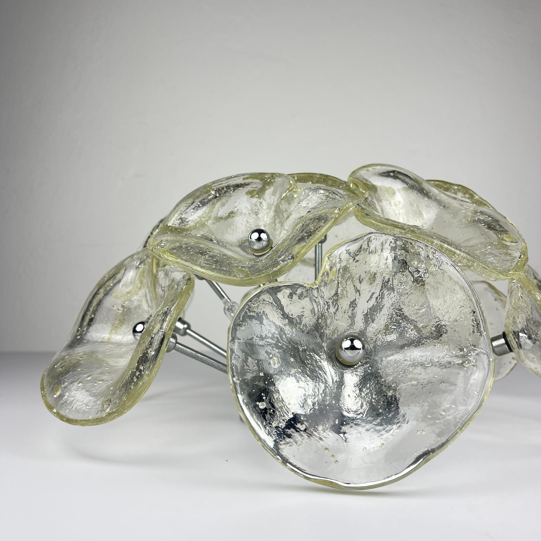 Lámpara de techo de cristal de Murano, Italia Años 90 en venta 5