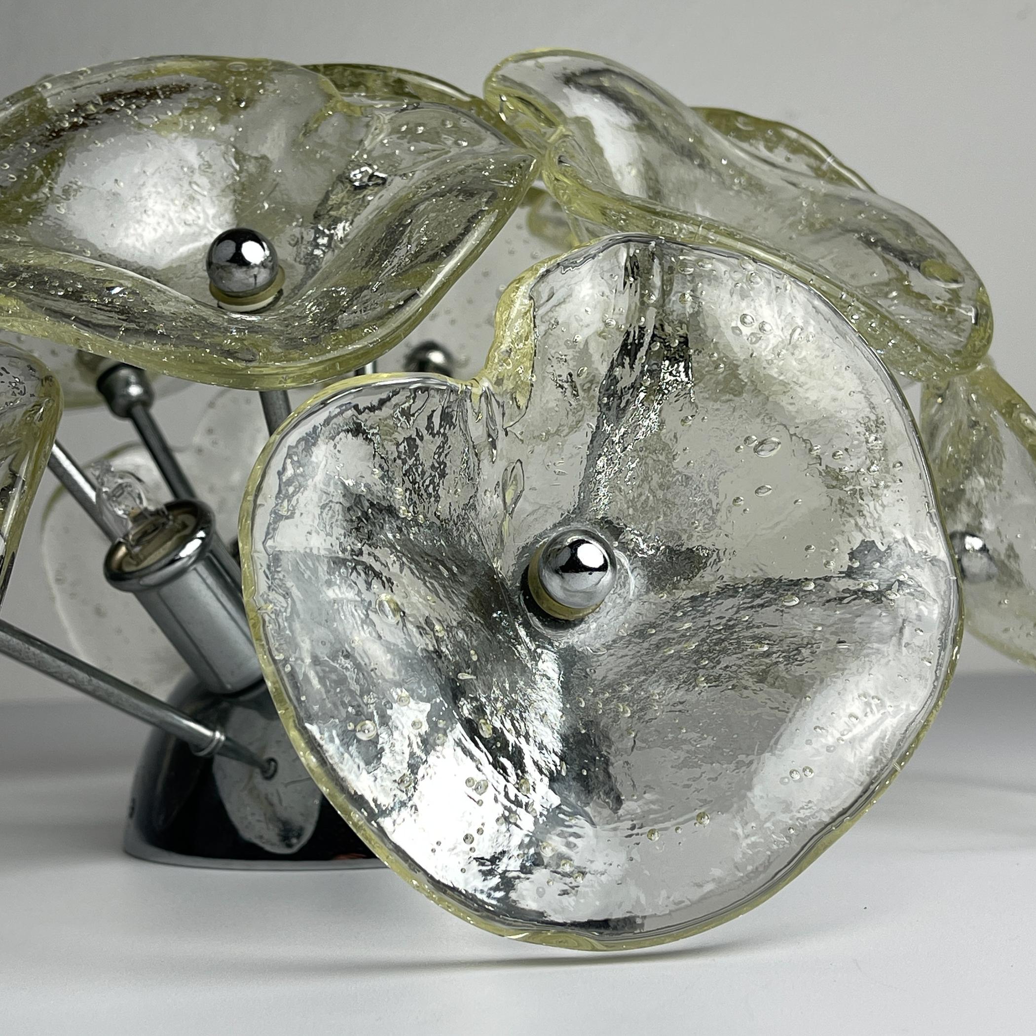 Lámpara de techo de cristal de Murano, Italia Años 90 en venta 6