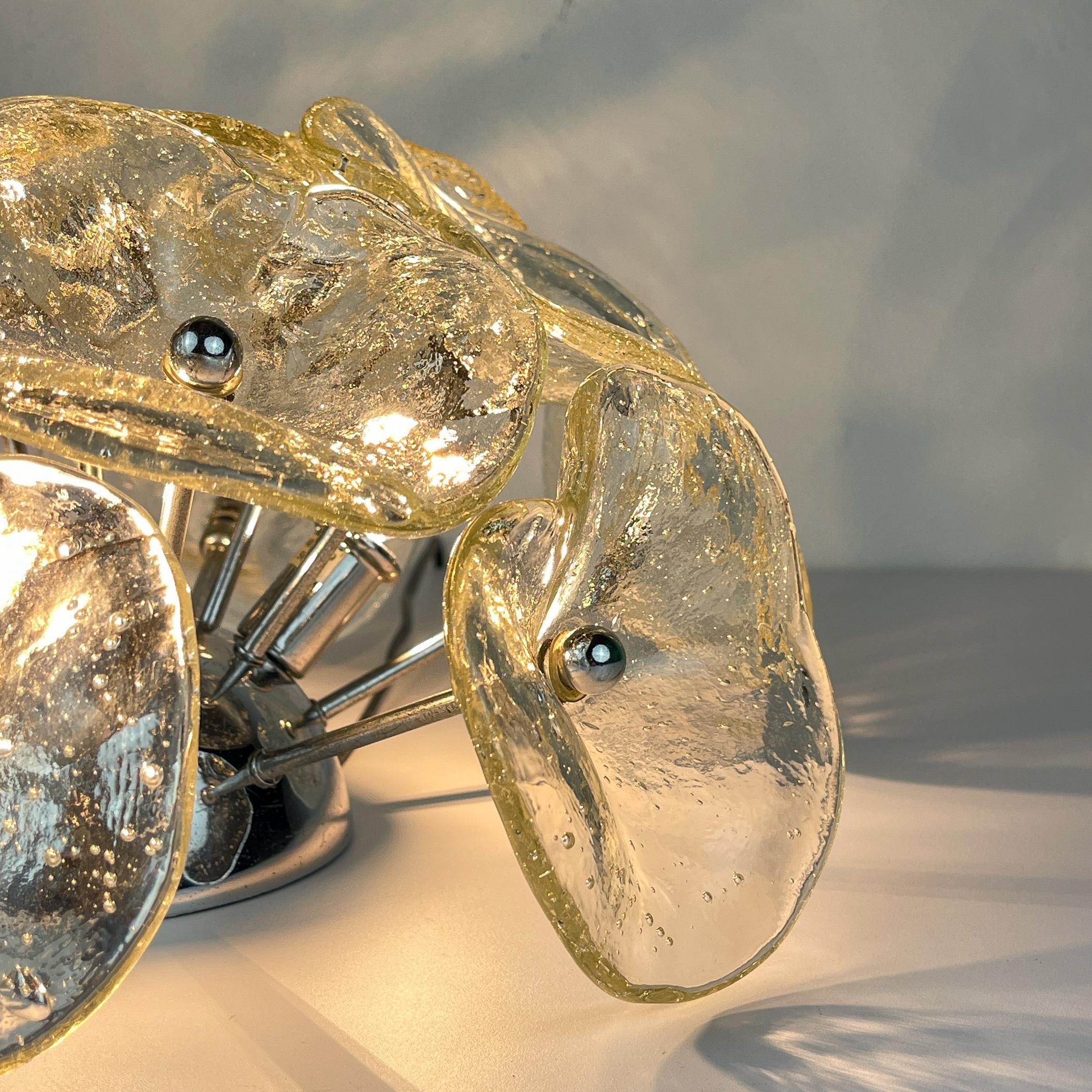 Lámpara de techo de cristal de Murano, Italia Años 90 Italiano en venta
