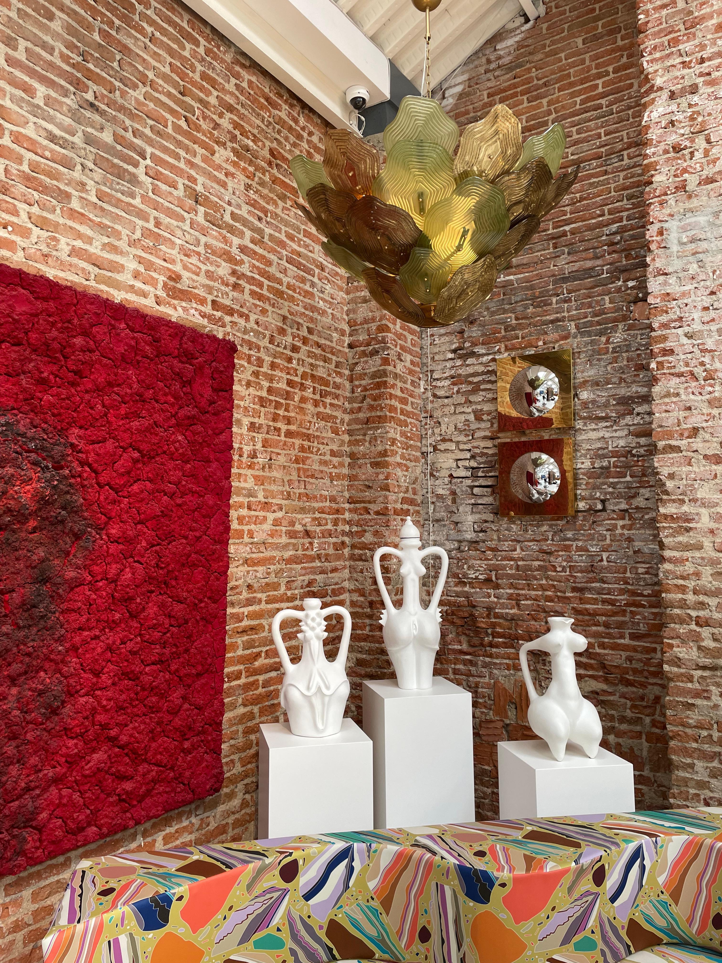 Murano Glass Ceiling Lamp, Italy. en vente 2