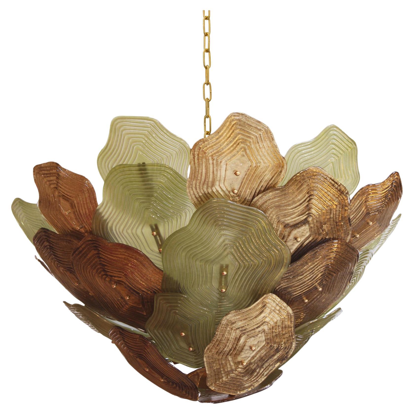 Murano Glass Ceiling Lamp, Italy.