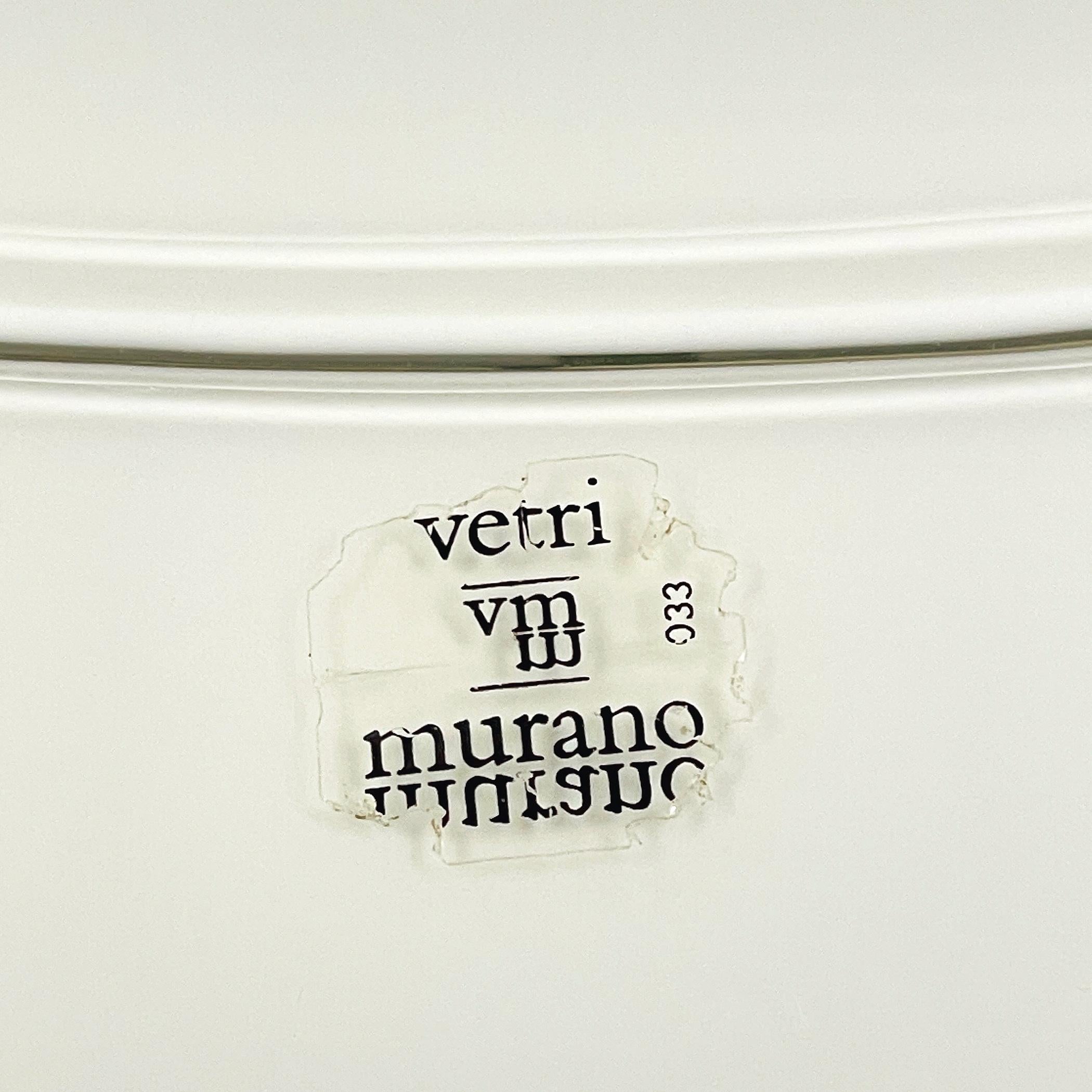 Mid-Century Modern Murano glass ceiling lamp Vetri Murano 033 by Vetreria De Majo Italy 1970s For Sale