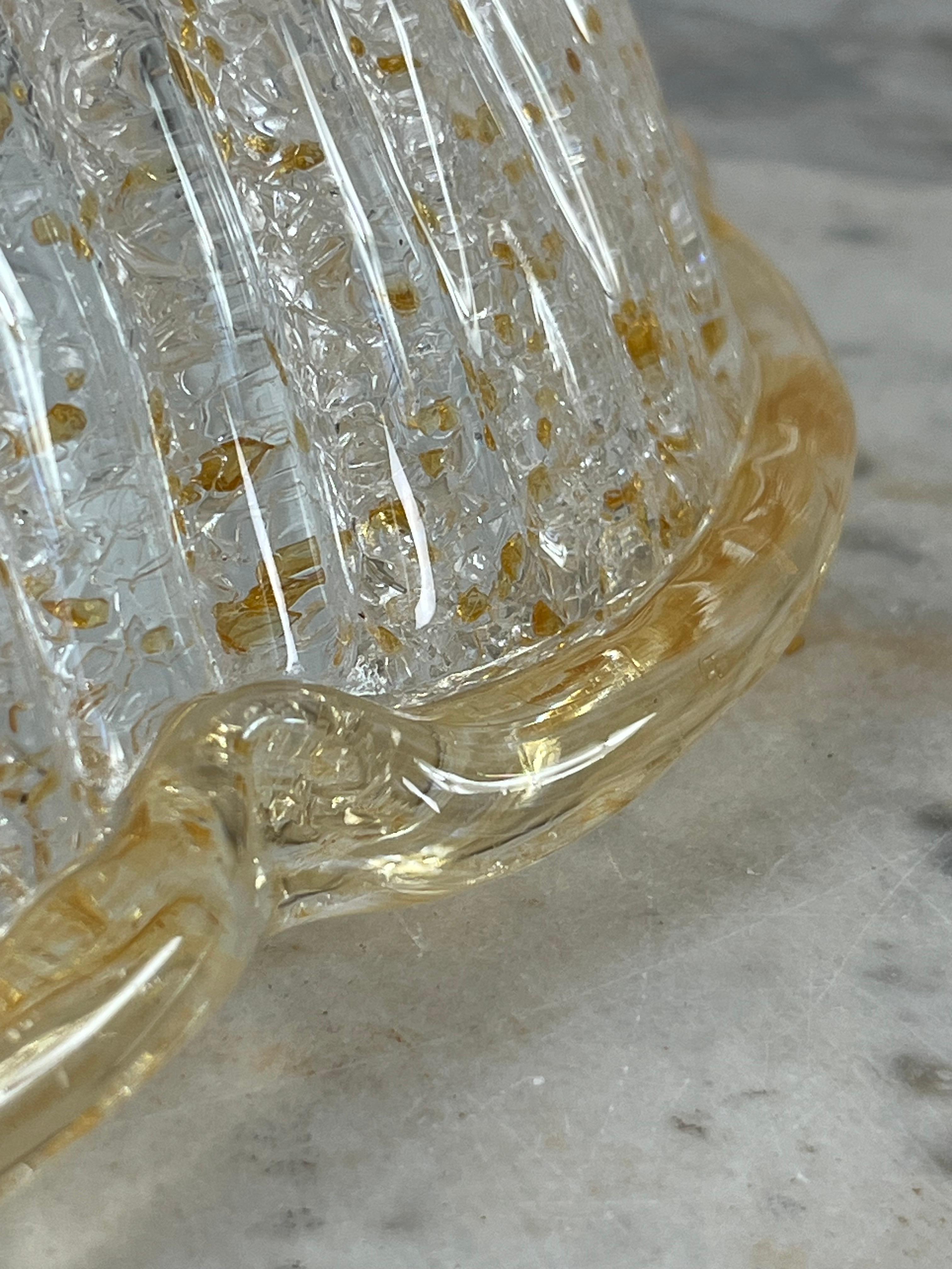 Lámpara de techo de cristal de Murano, años 90, estampada Vetrilamp Venezia en venta 4