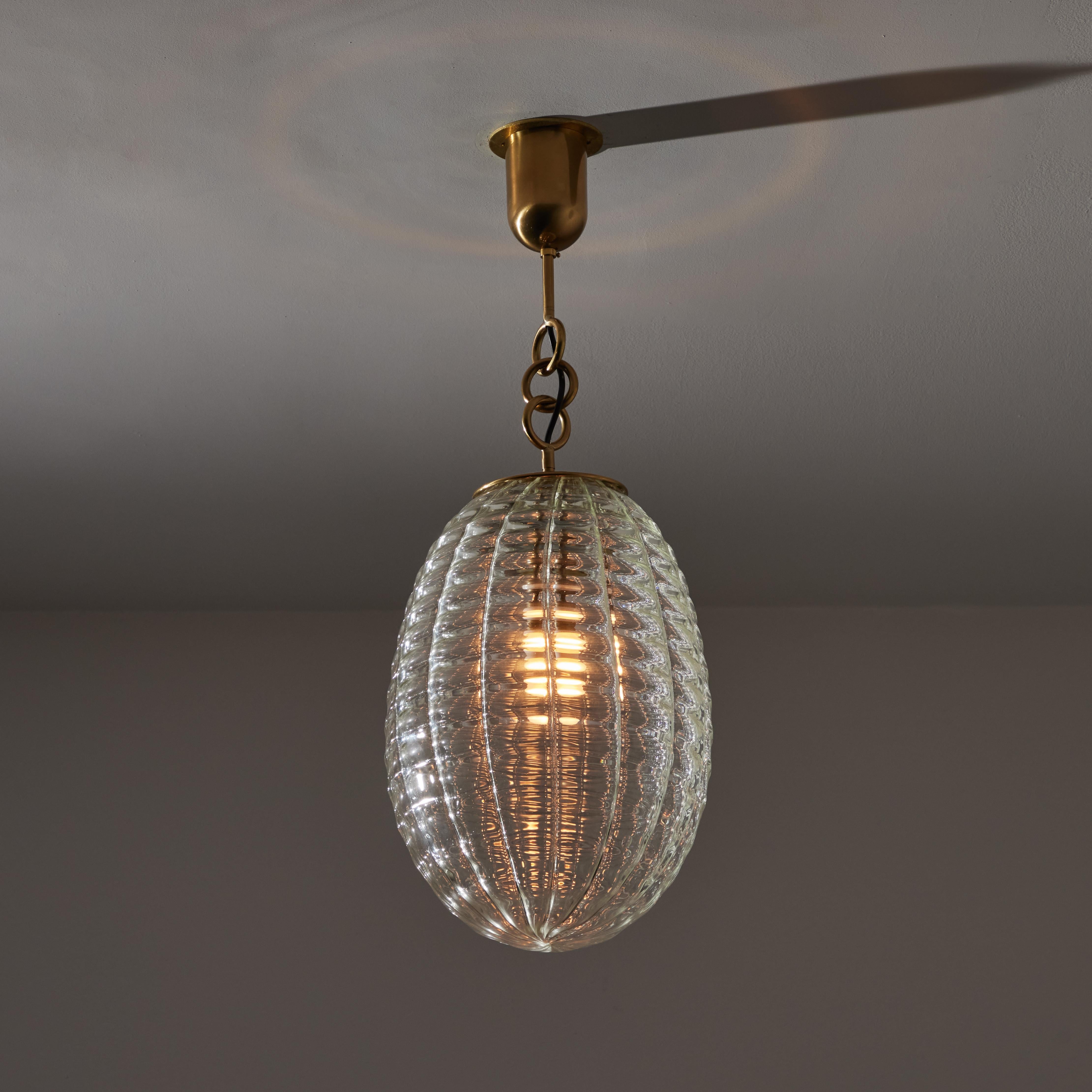 Mid-Century Modern Murano Glass Ceiling Light by Carlo Scarpa for Venini