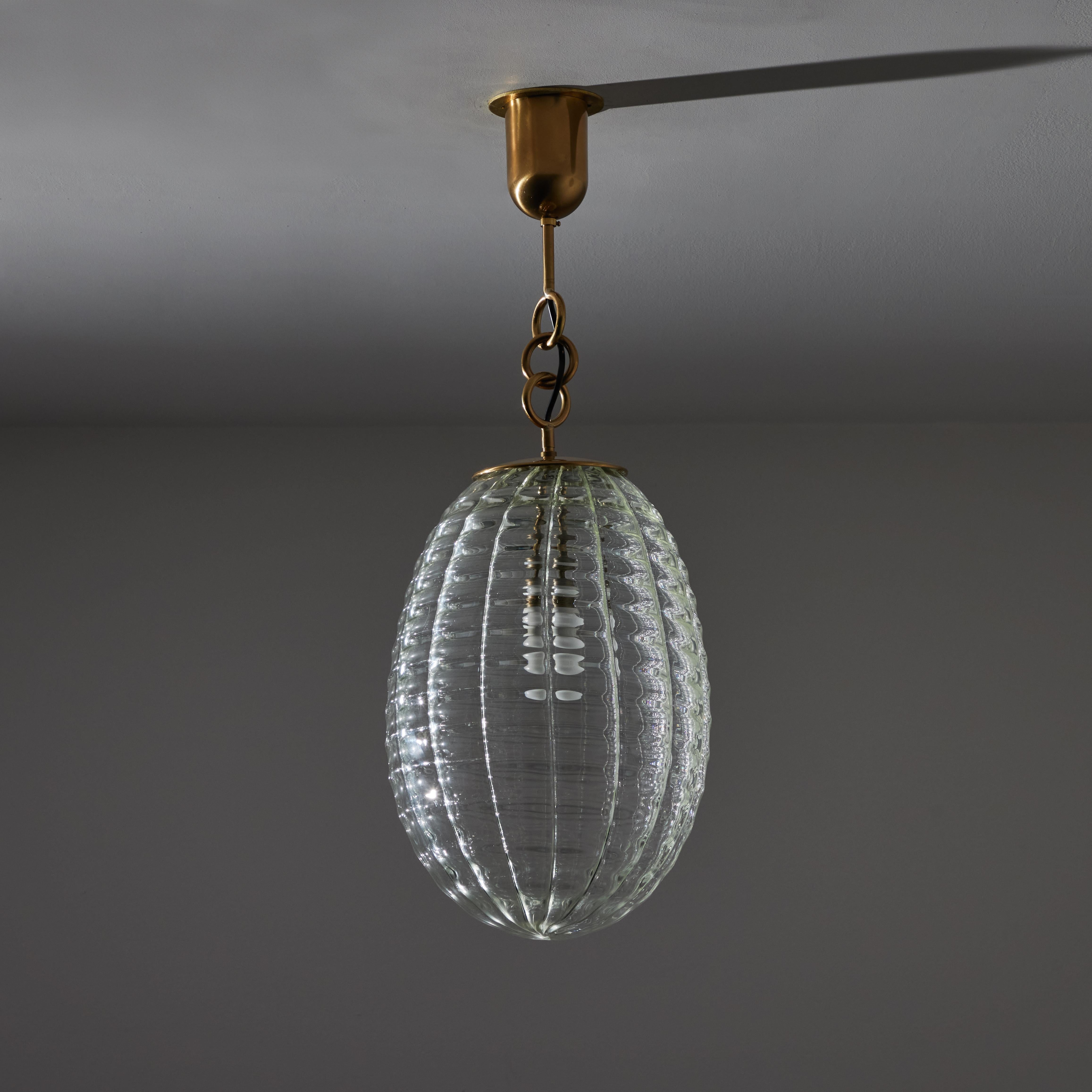 Italian Murano Glass Ceiling Light by Carlo Scarpa for Venini