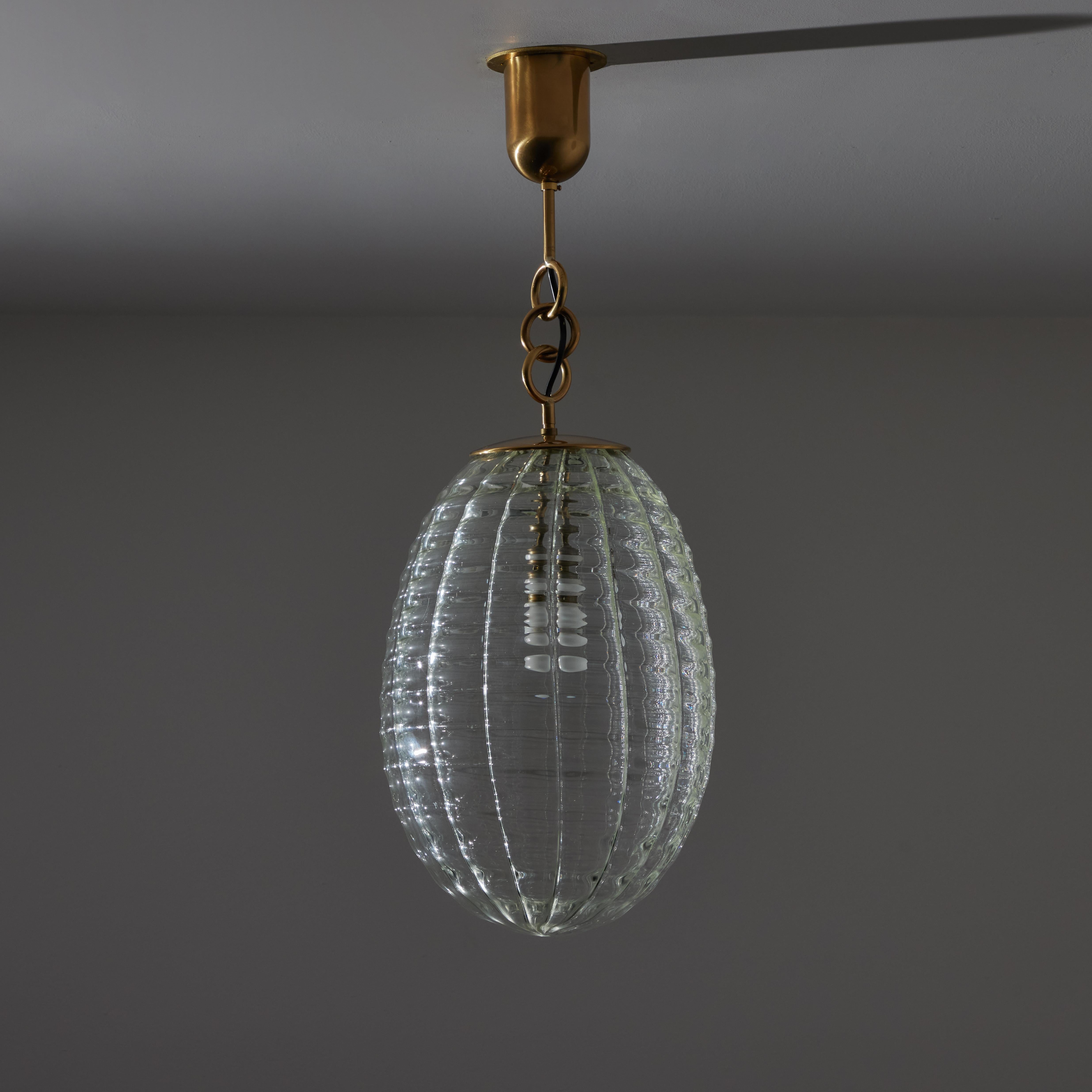 Murano Glass Ceiling Light by Carlo Scarpa for Venini In Good Condition In Los Angeles, CA