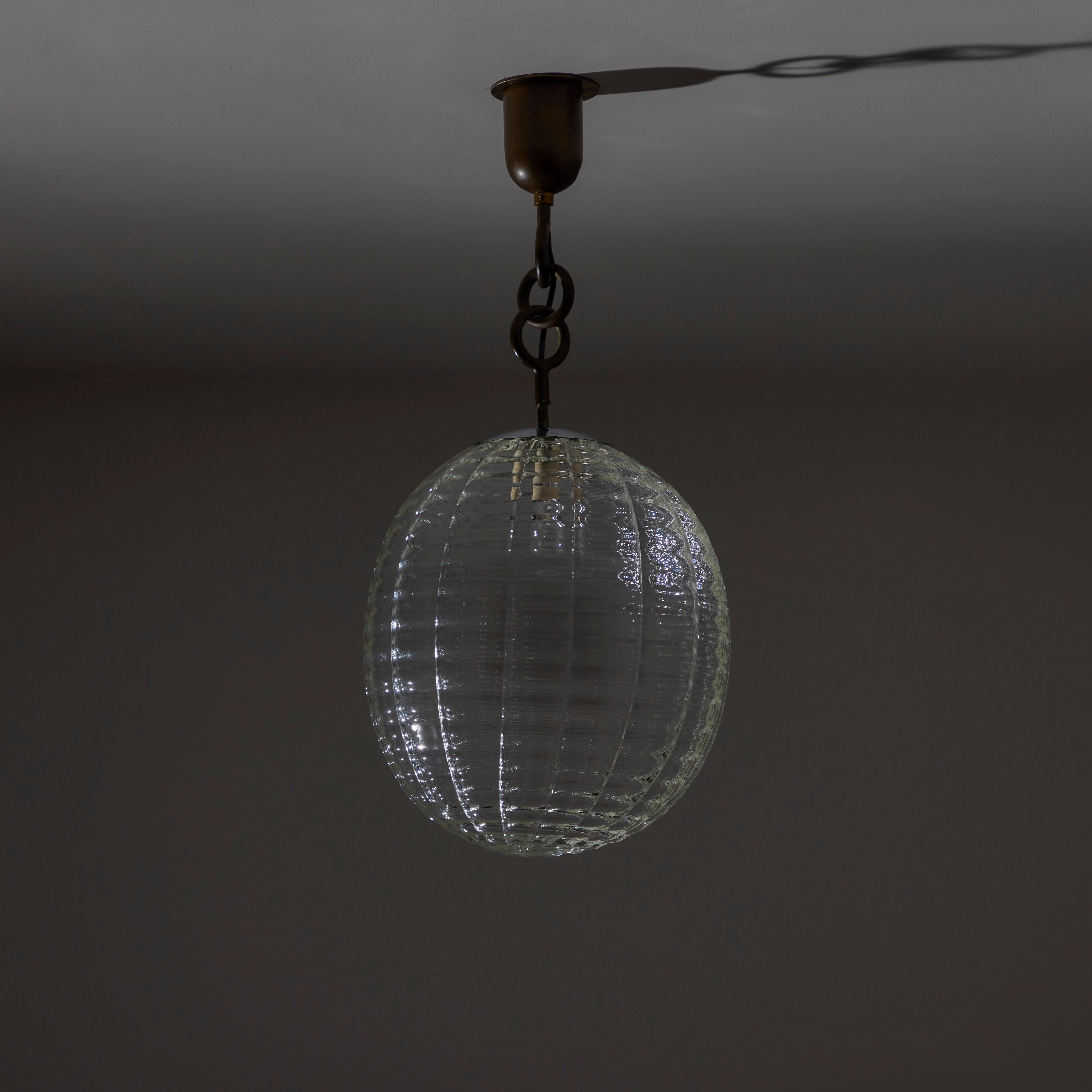 Patinated Murano Glass Ceiling Light by Carlo Scarpa for Venini