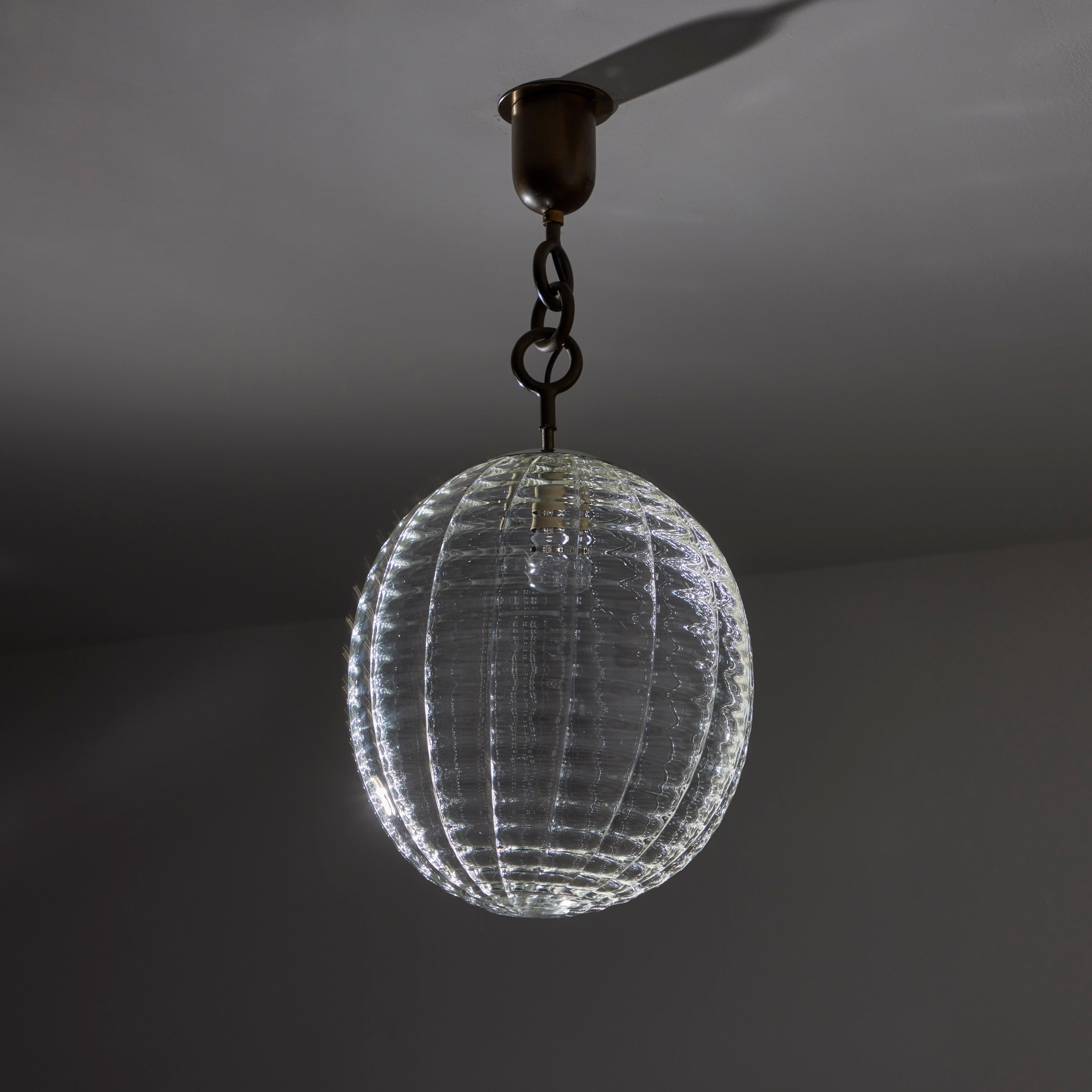 Murano Glass Ceiling Light by Carlo Scarpa for Venini In Good Condition In Los Angeles, CA