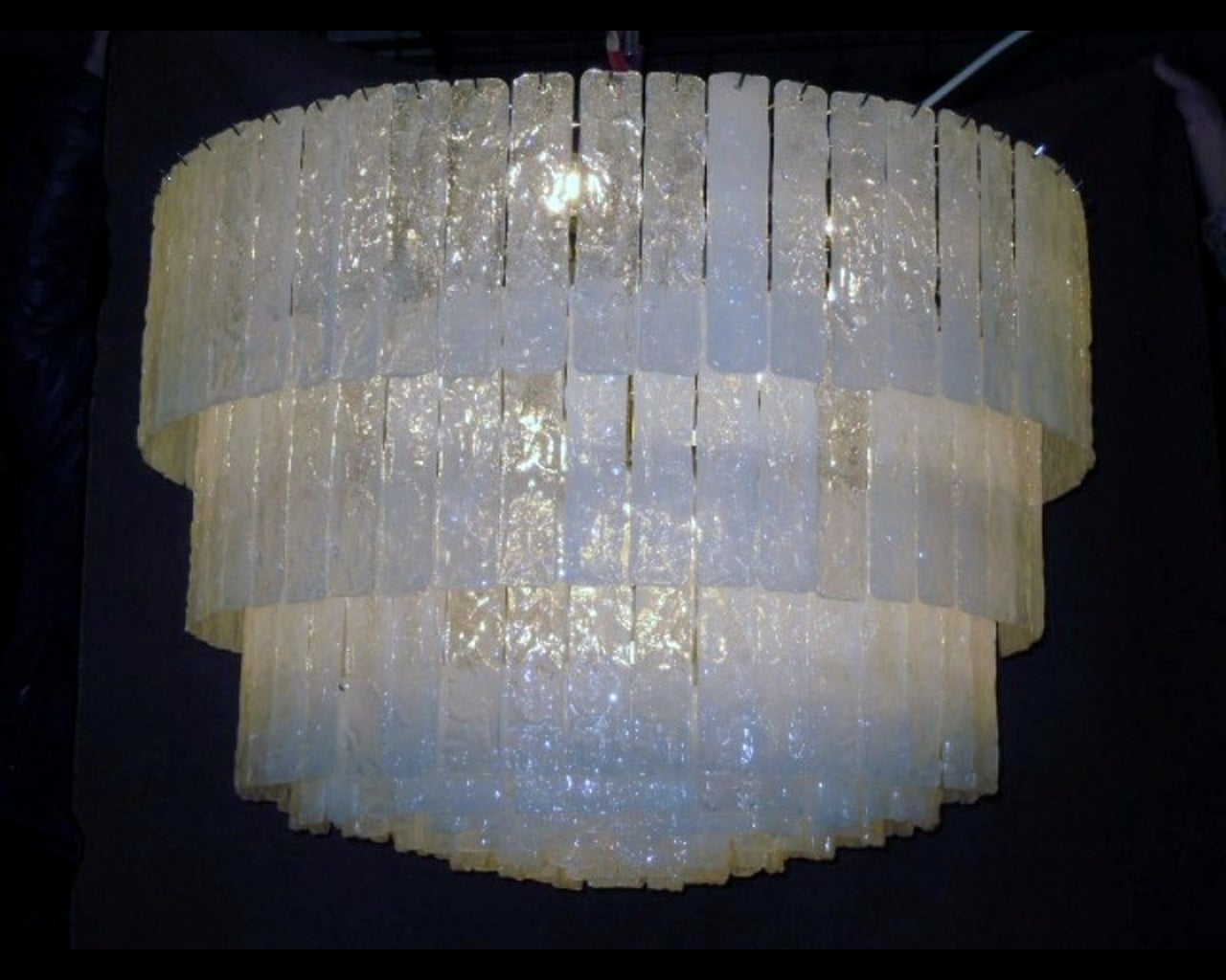 20th Century Murano Glass Ceiling Light For Sale